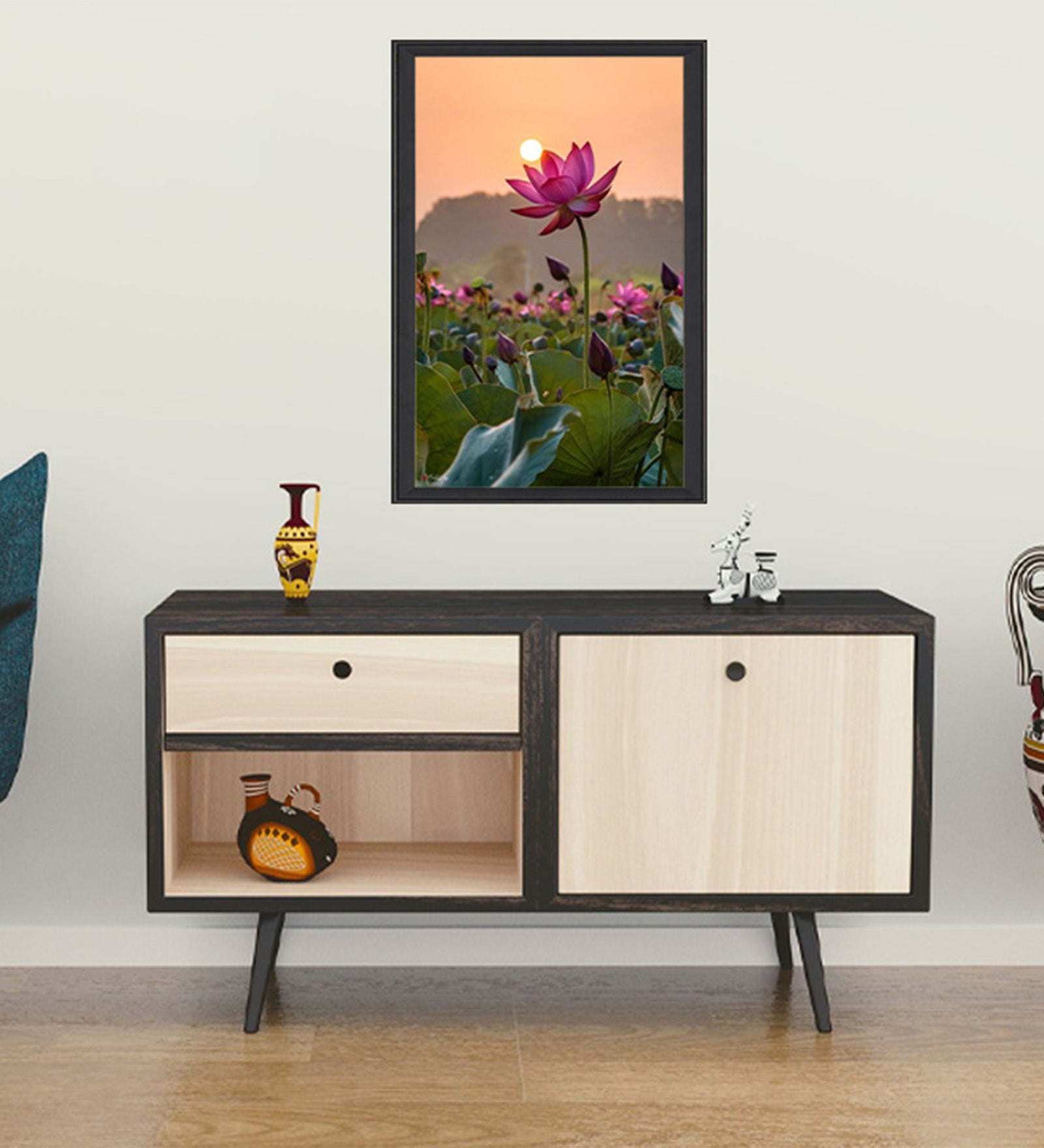 Vibrant Floral Vastu Wall Art