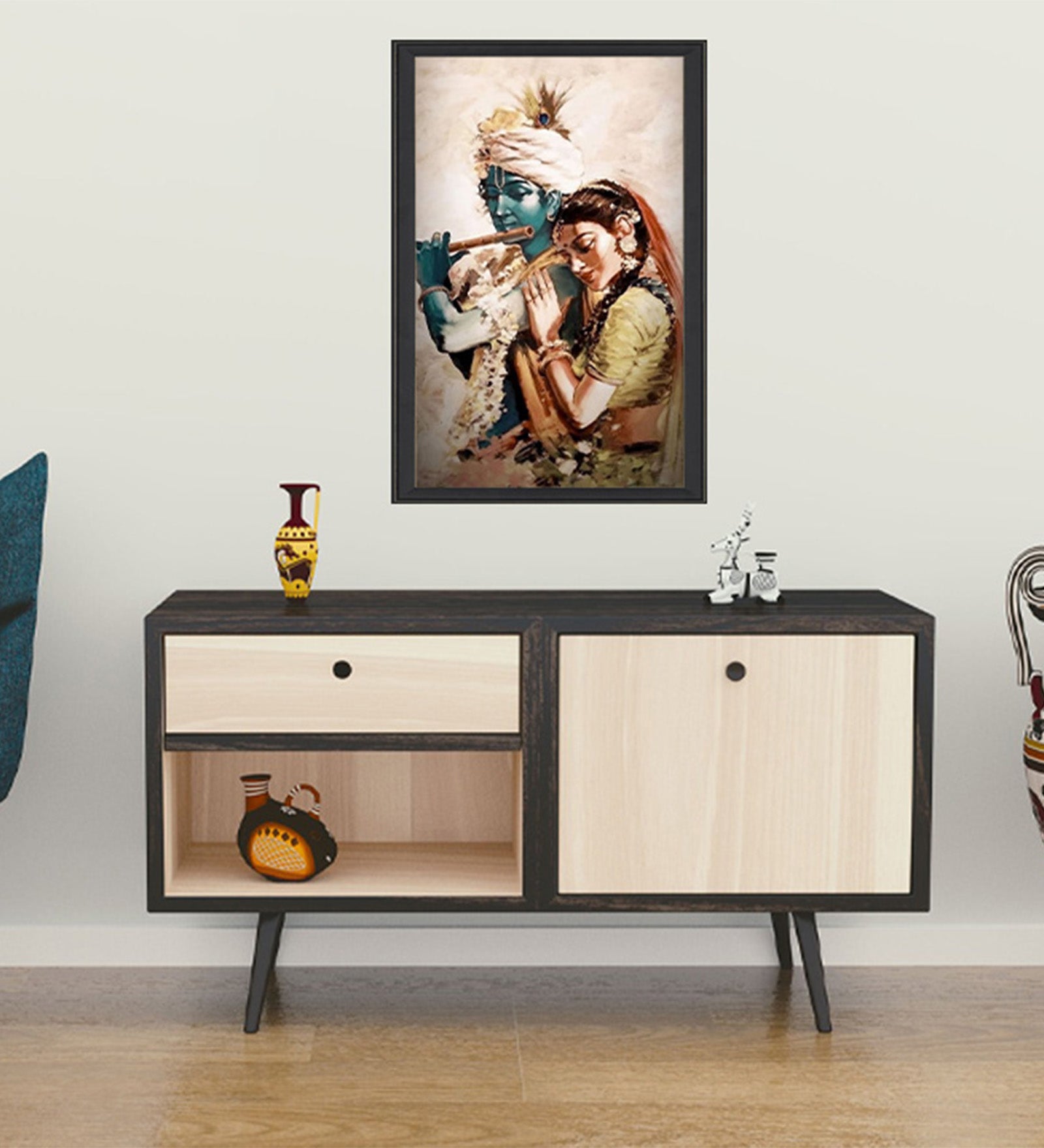 Harmonious Radha Krishna Vastu Wall Art