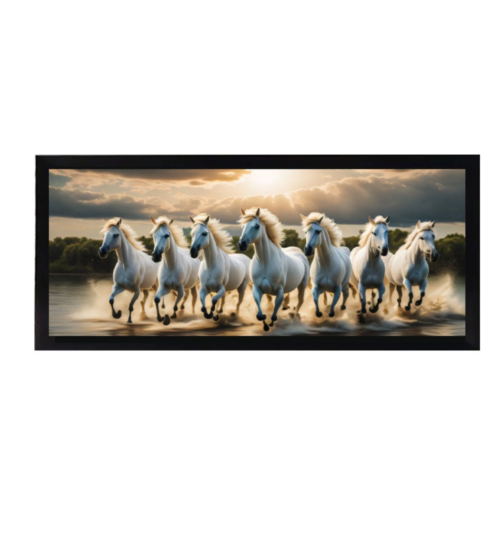 7 Running Horses Vastu Wall Art