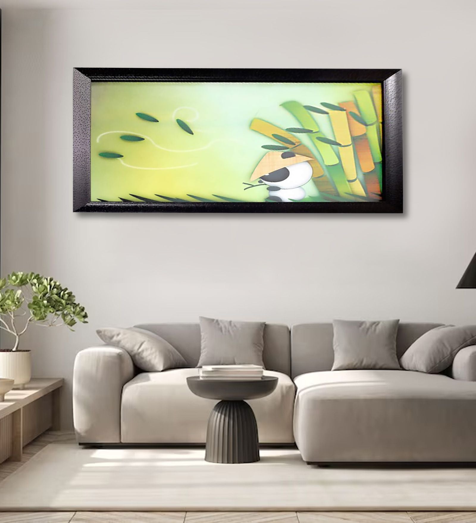 Bamboo Muncher Wall Art