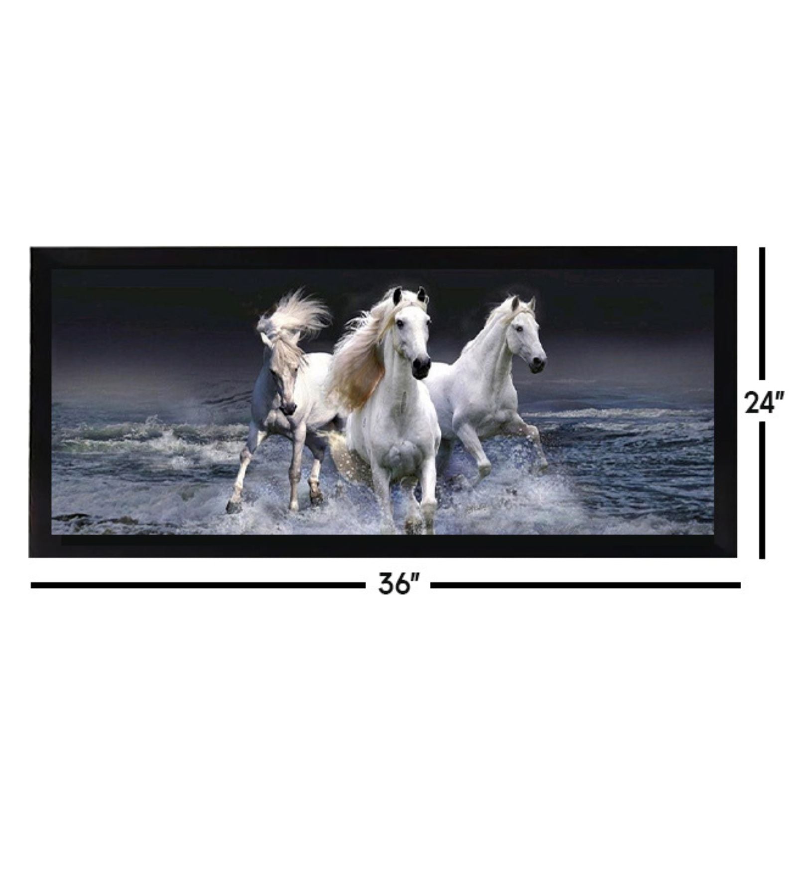 Majestic Horses Vastu Wall Art