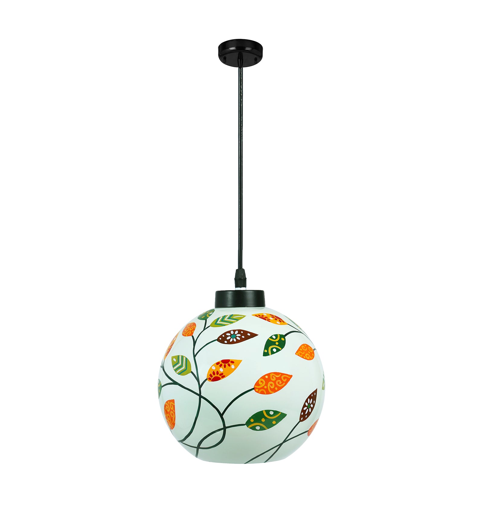 Floral Glass Hanging Light