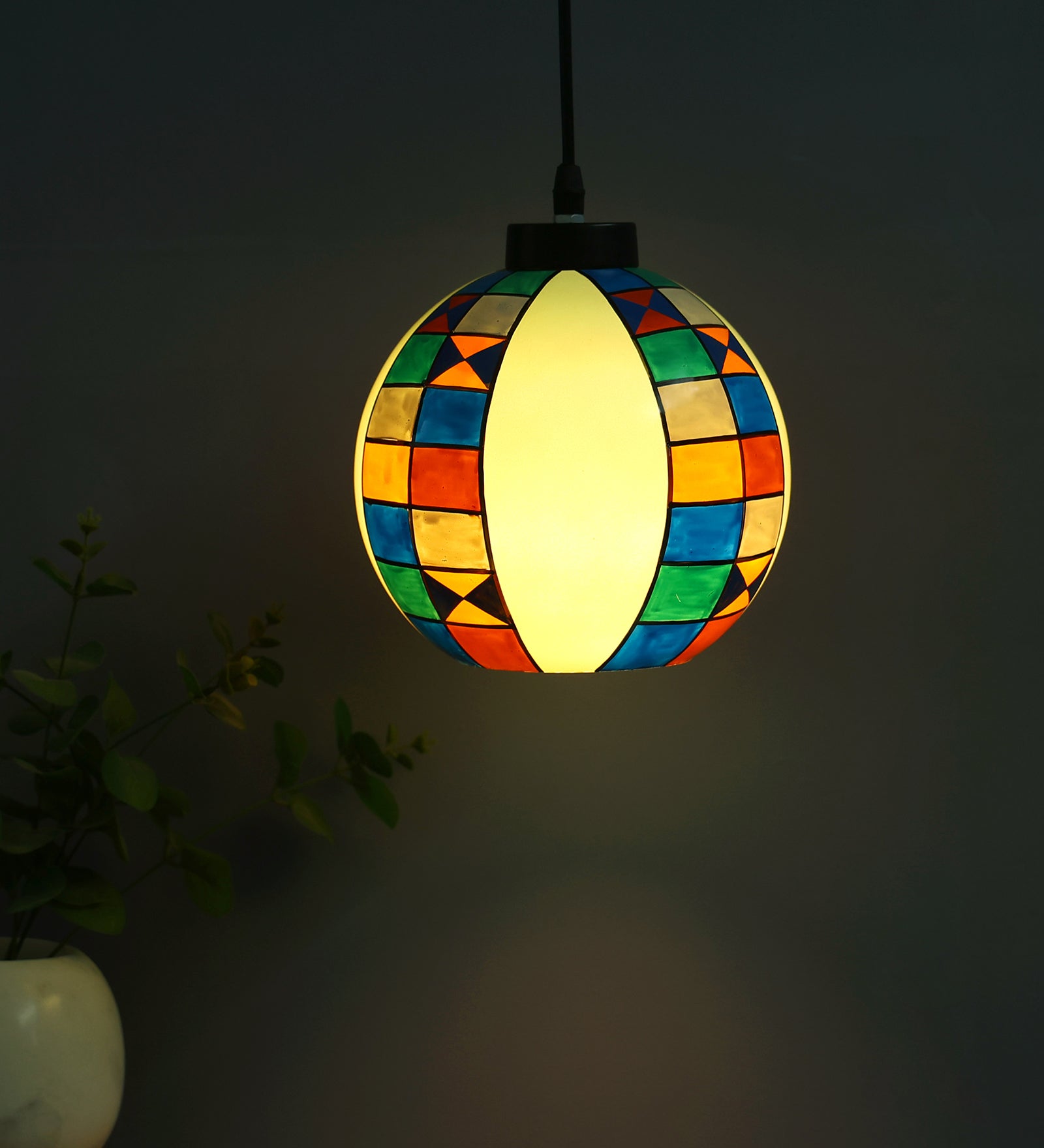 Globe Glass Hanging Light.