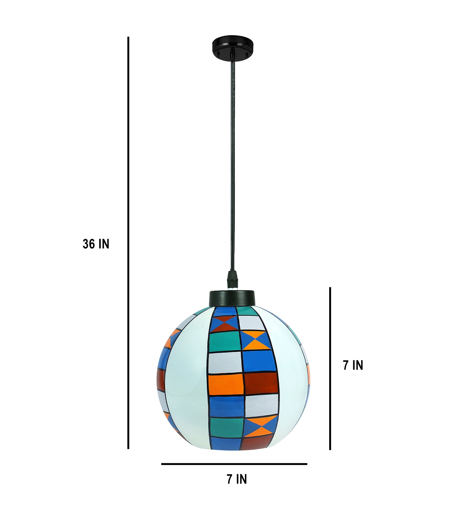 Globe Glass Hanging Light.