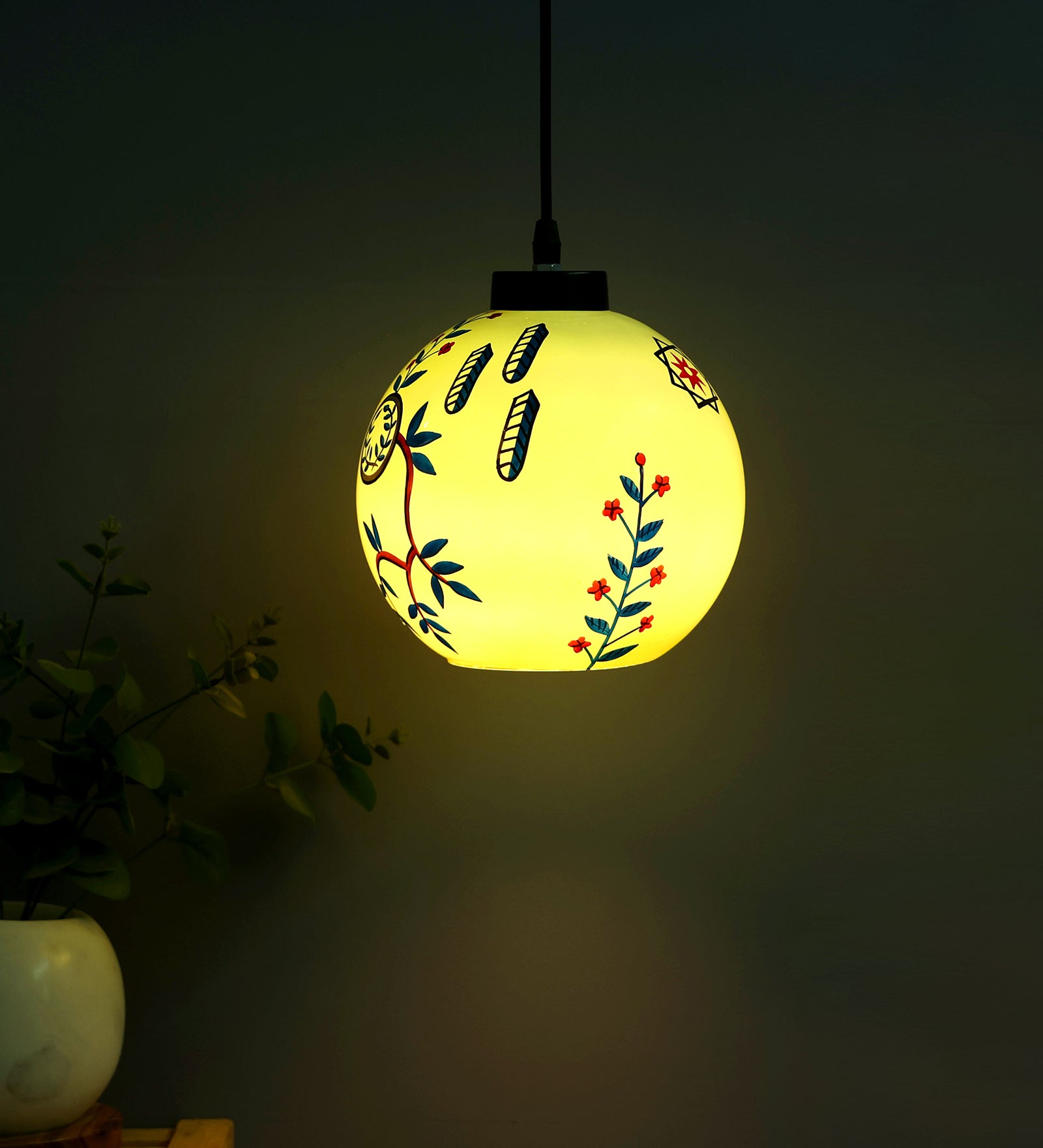 Contemporary Glass Hanging Light
