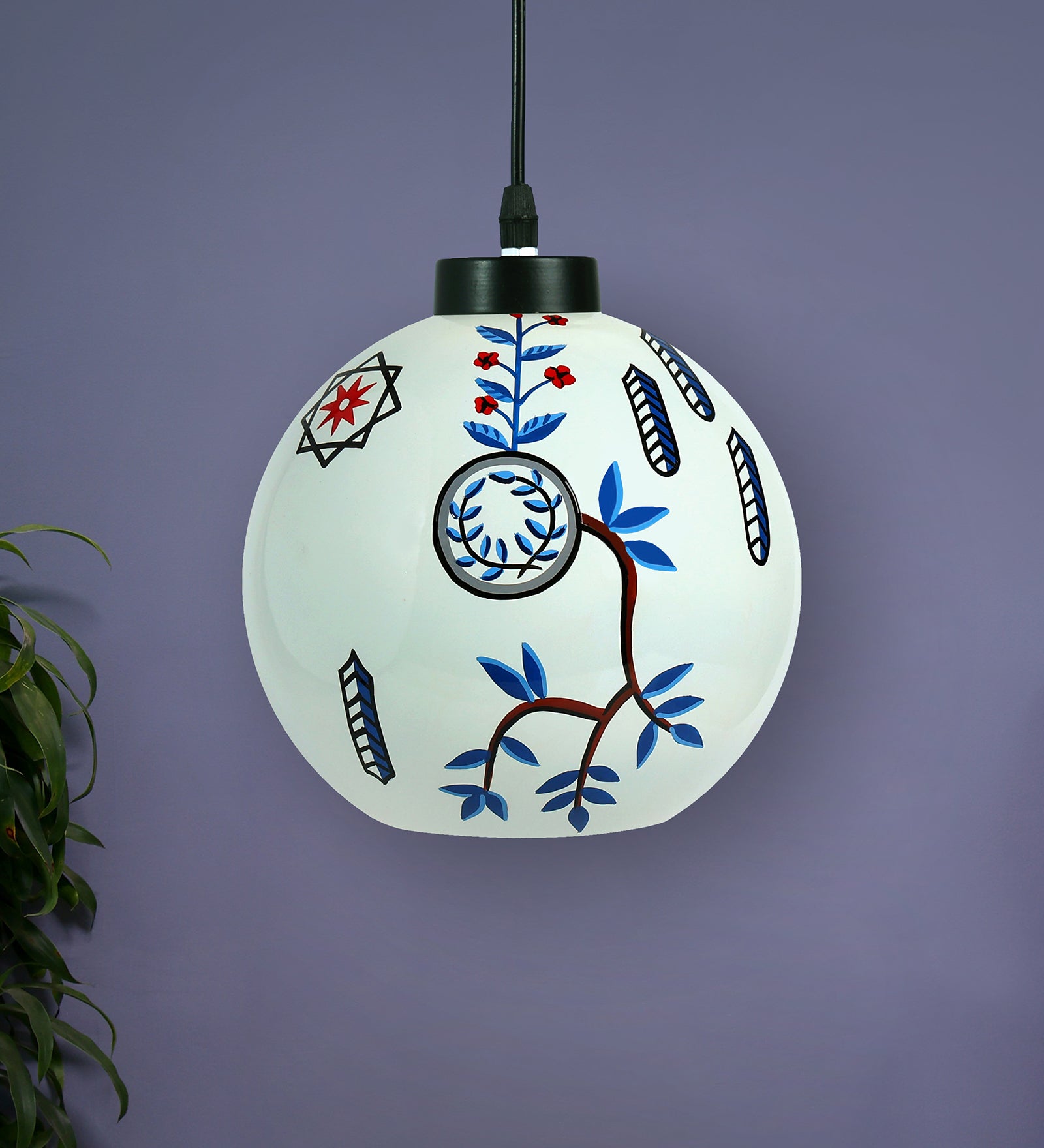 Contemporary Glass Hanging Light