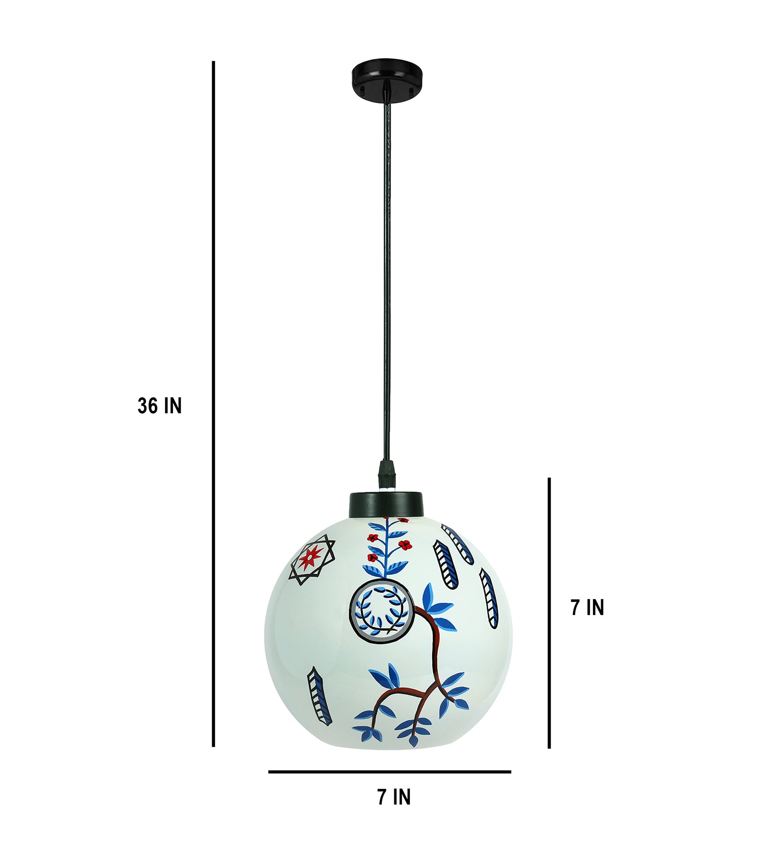 Contemporary Glass Hanging Light