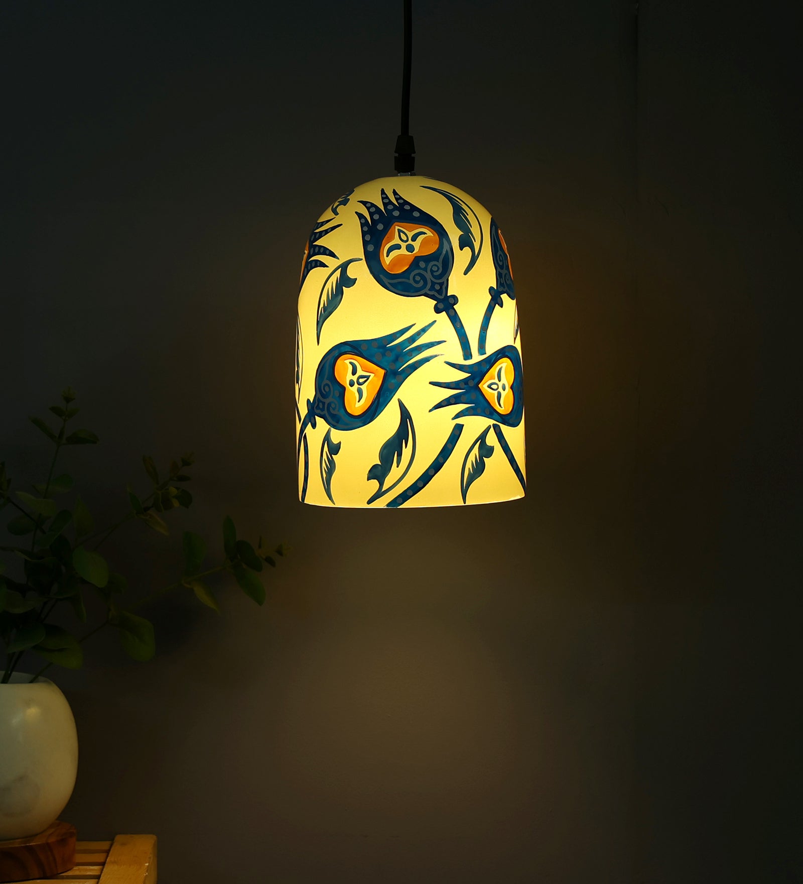 Aesthetic Glass Hanging Light