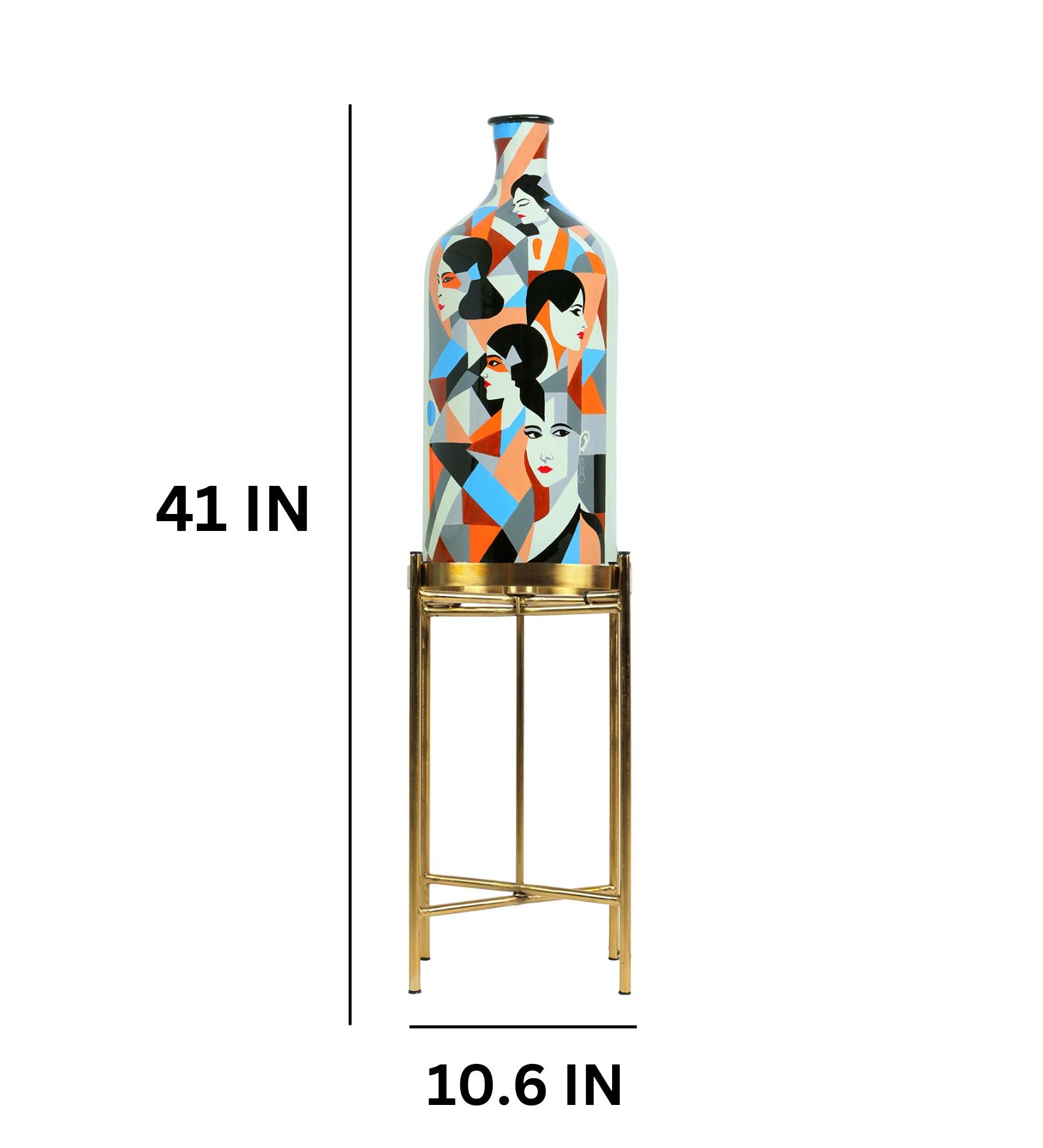 Classy Countenence Floor Lamp with Foldable Metal Stand
