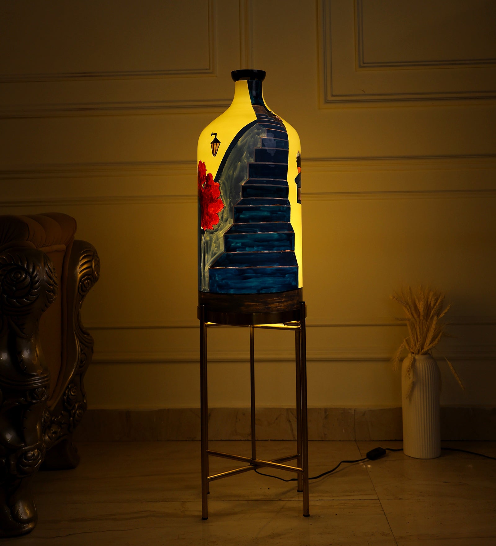 Escaliar Flight Floor Lamp with Foldable Metal Stand