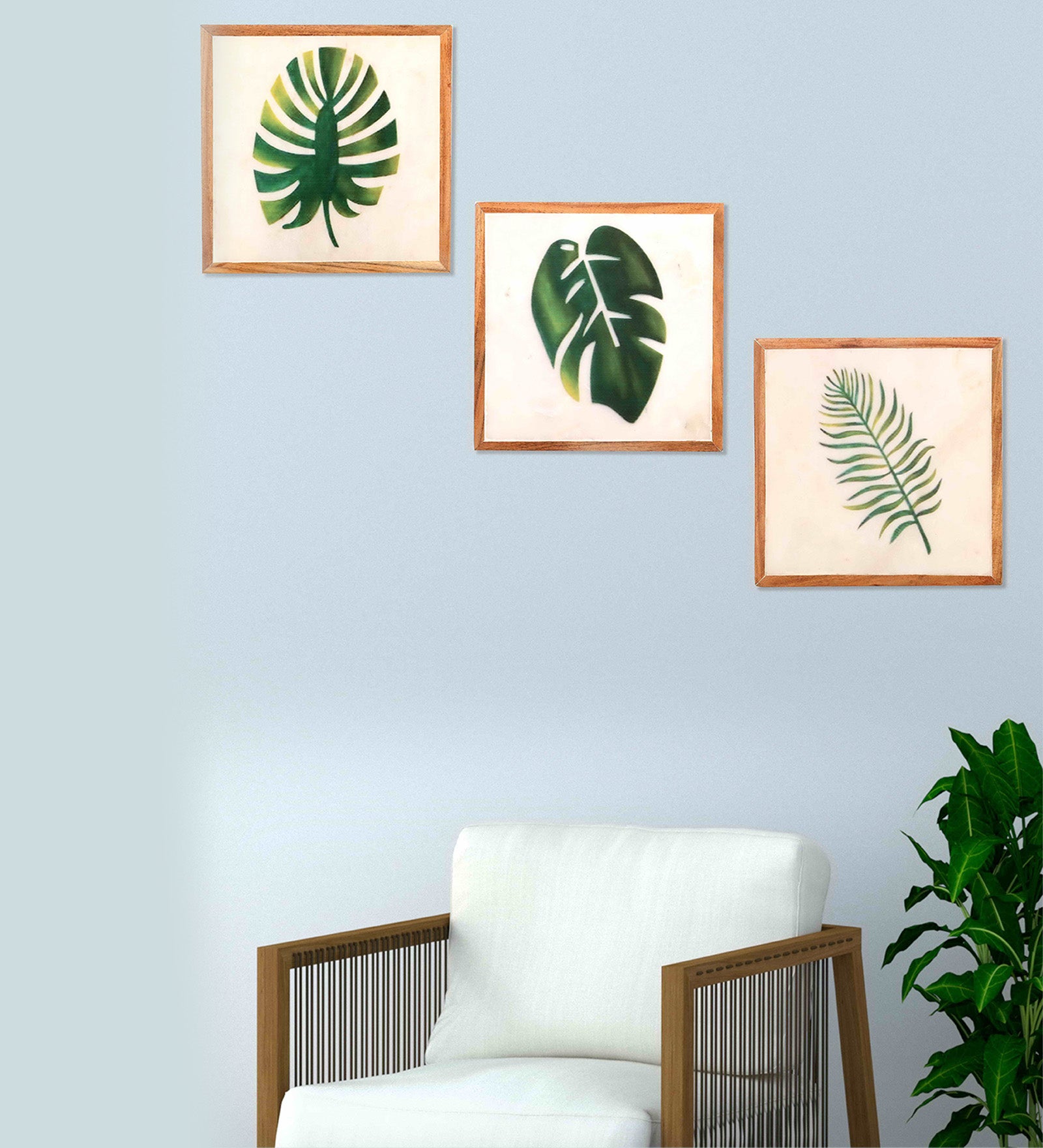 Nature World Marble Wall Art Collage