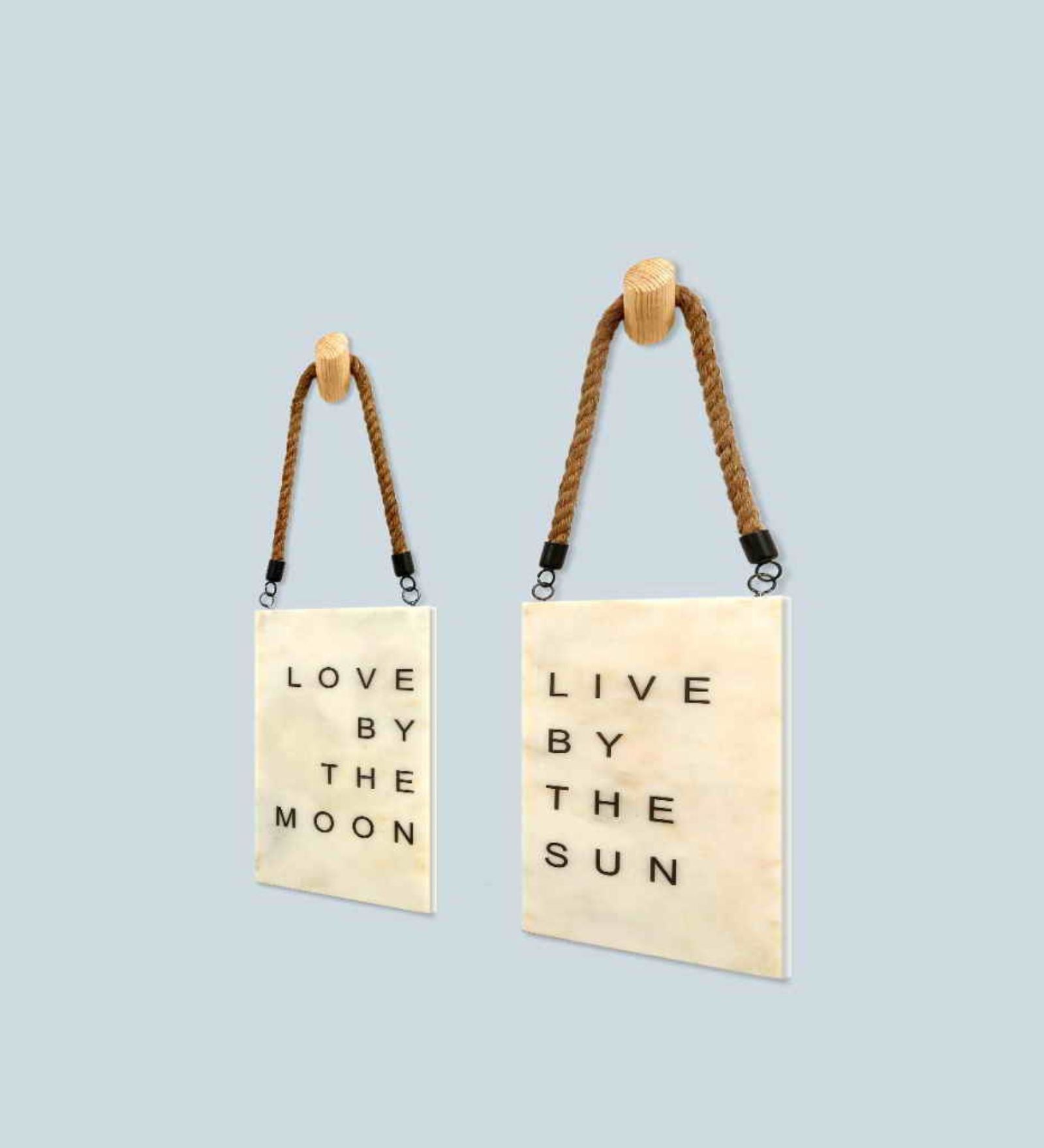 Love By Moon & Sun Marble Wall Art Collage