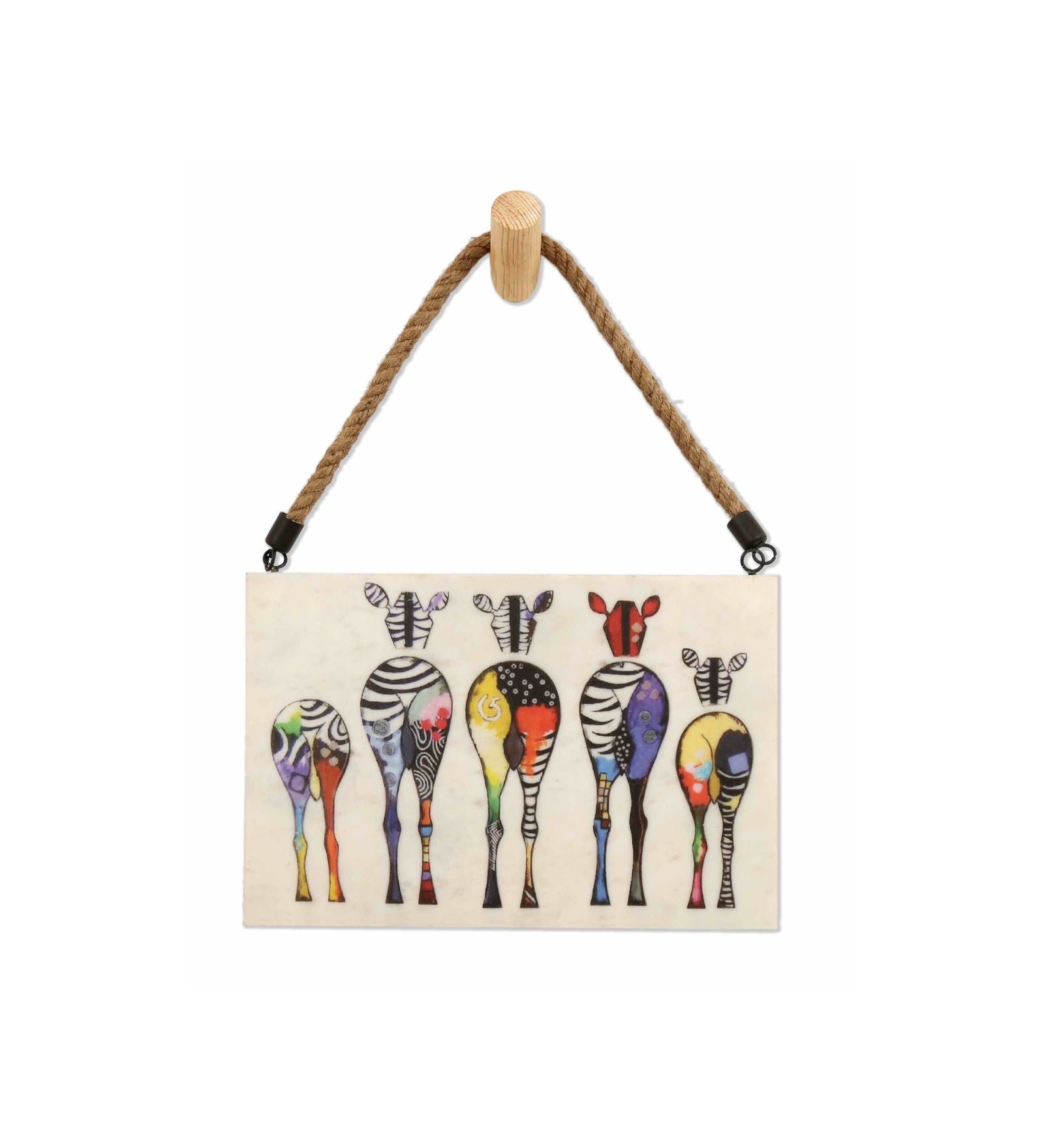 Giraffe Marble Wall Art