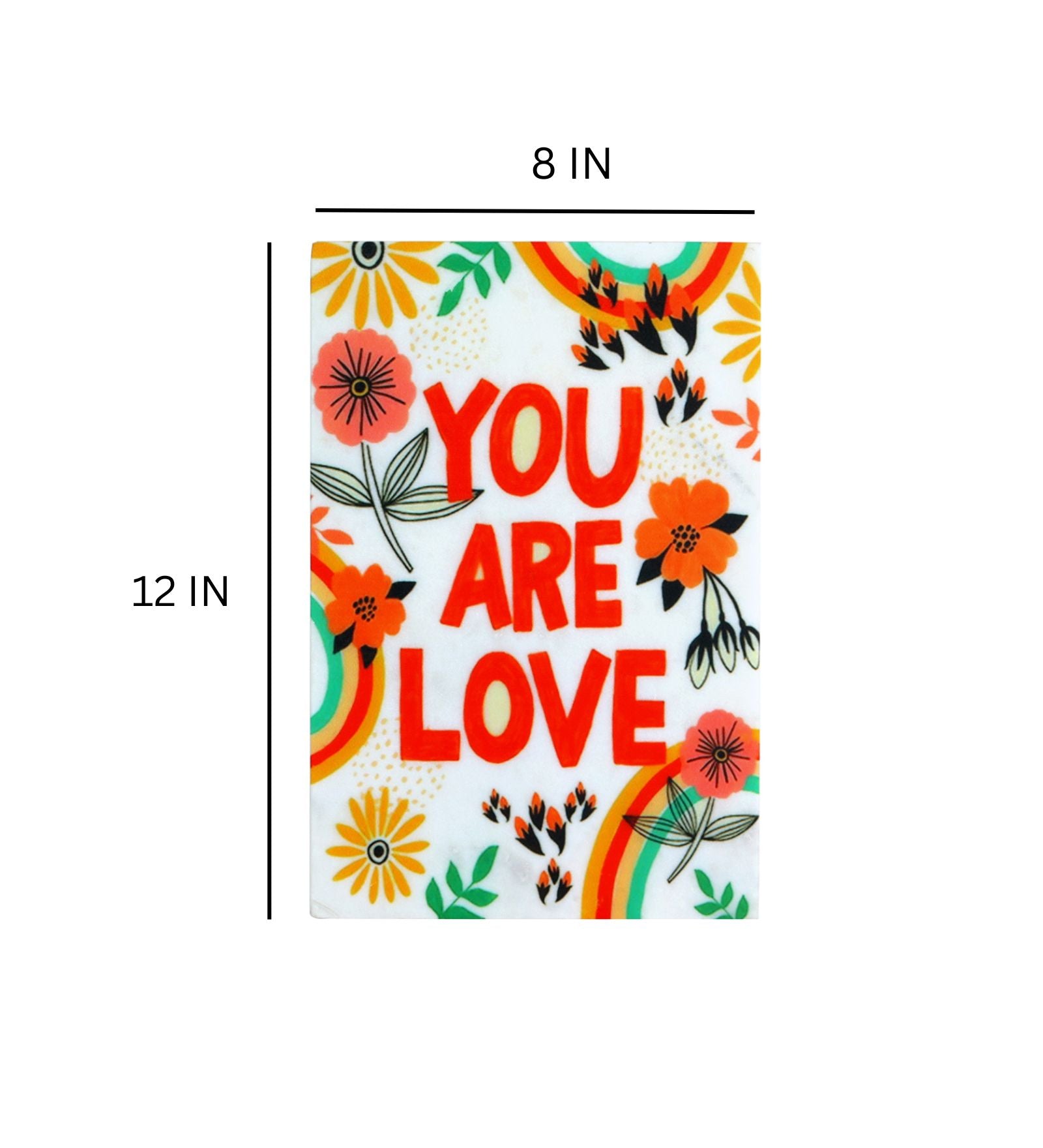 You Are Love Marble Wall Art