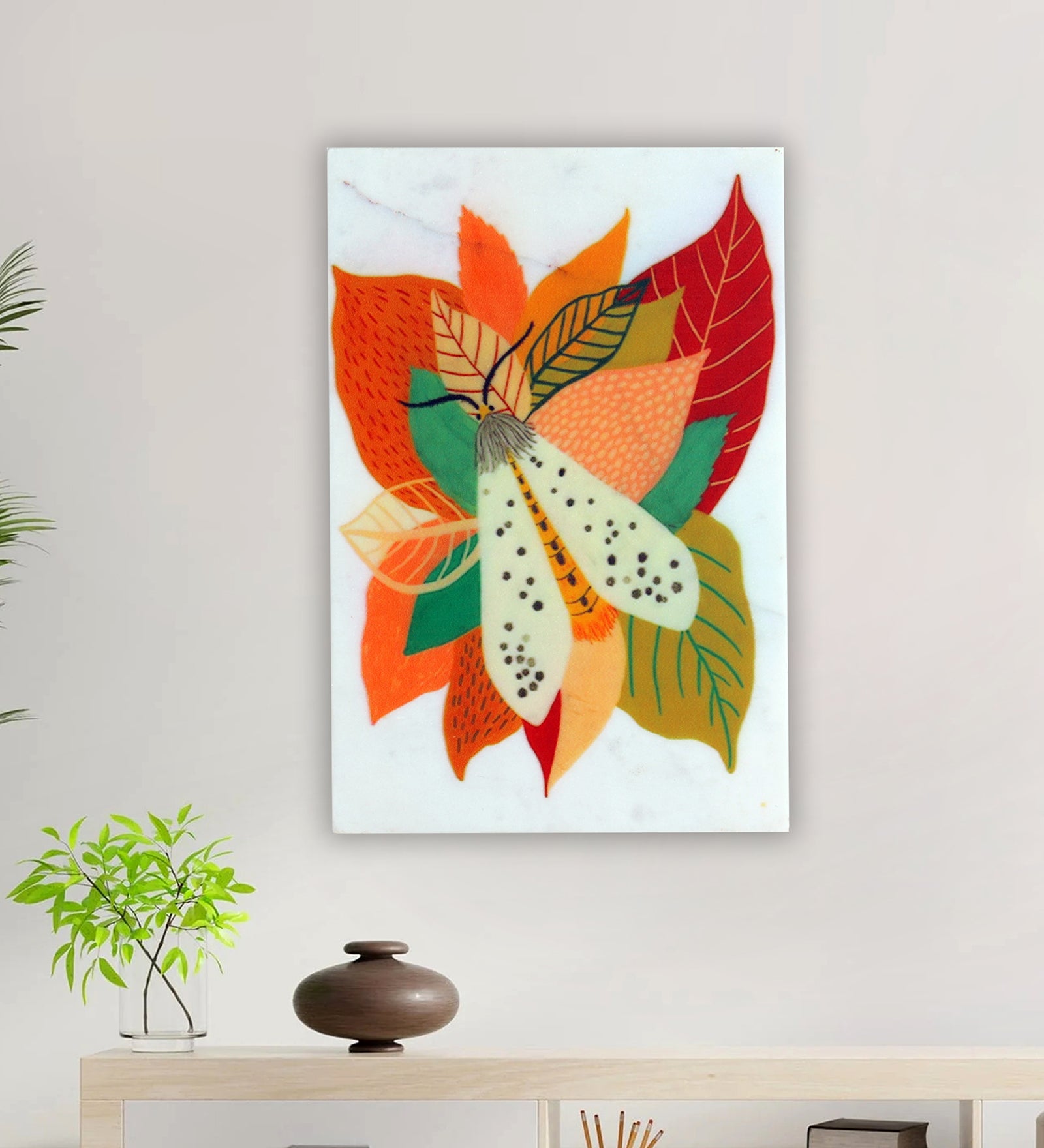 Butterfly Marble Wall Art
