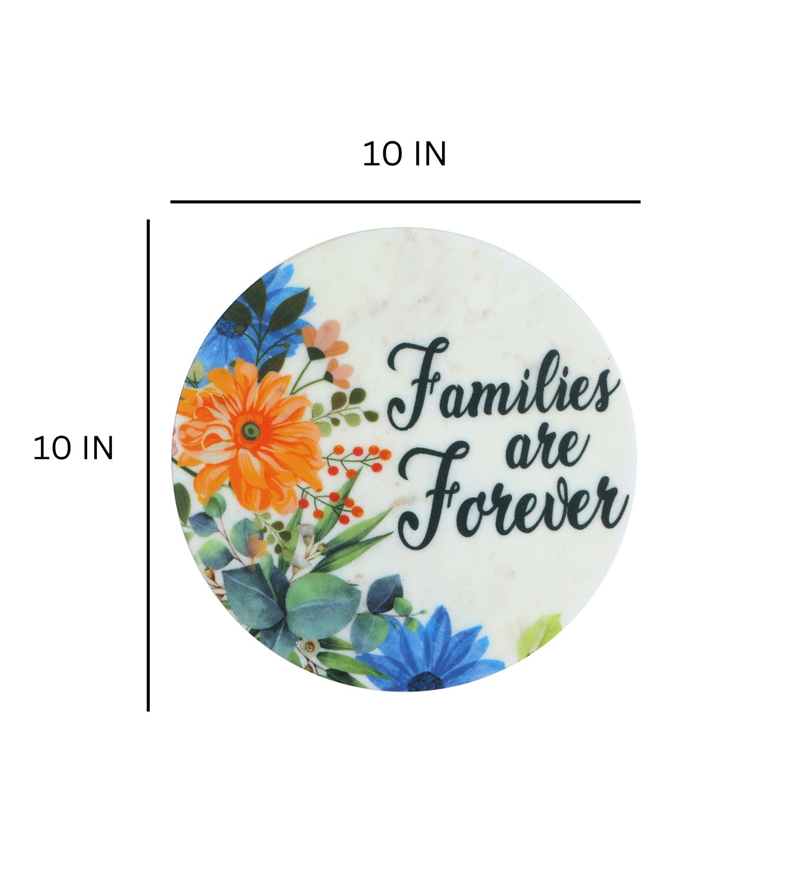 Families Are Forever Marble Wall Art