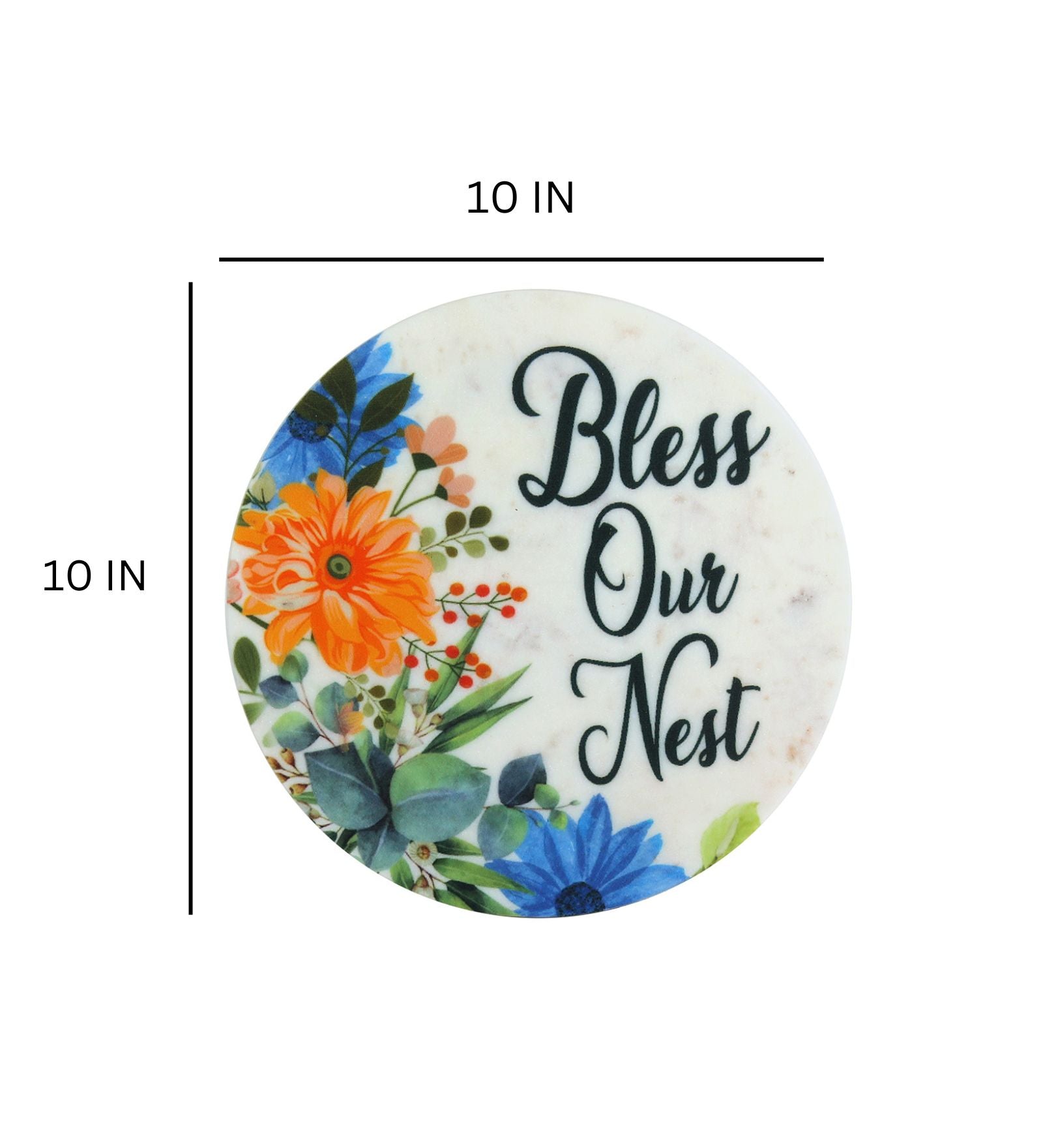 Bless Our Nest Marble Wall Art