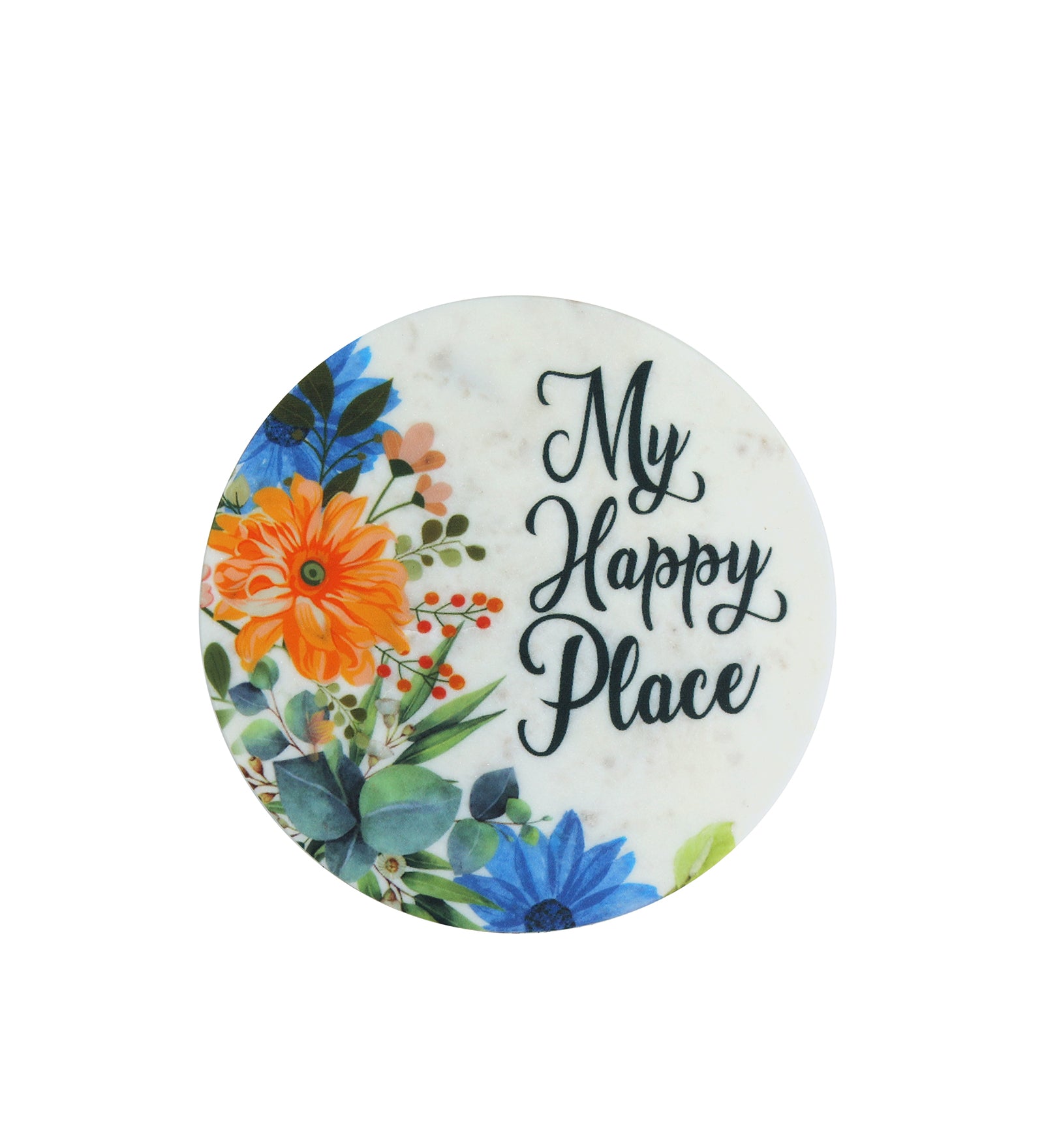 My Happy Place Marble Wall Art