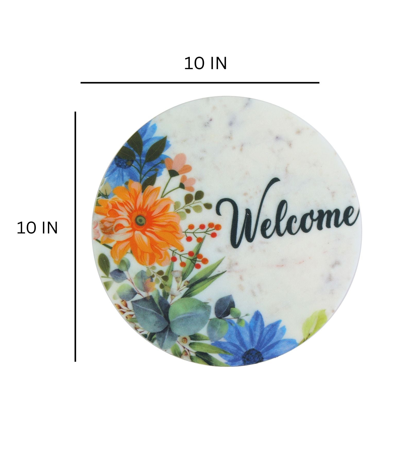 Welcome Marble Wall Art
