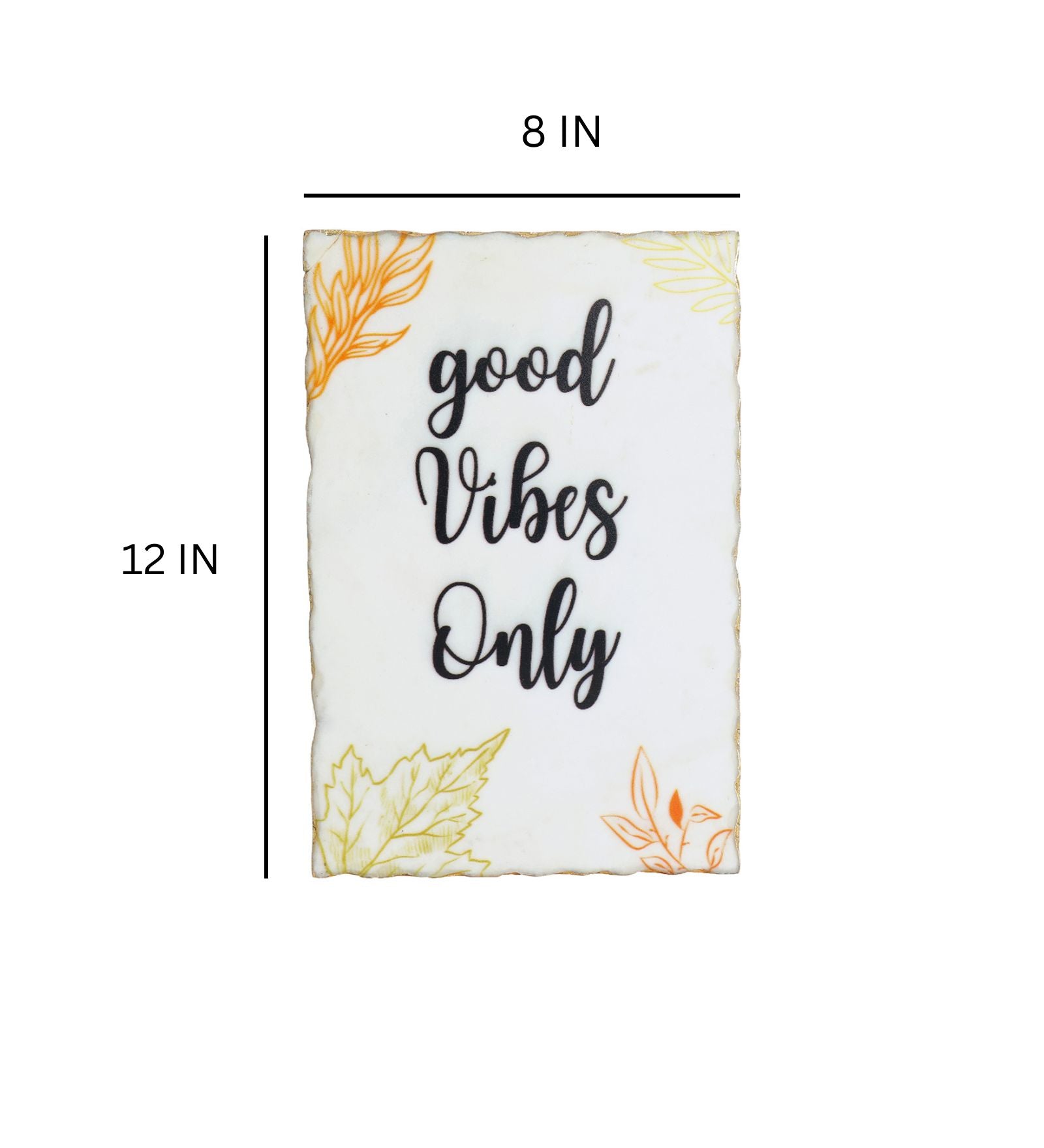 Goods Vibes Only Marble Wall Art