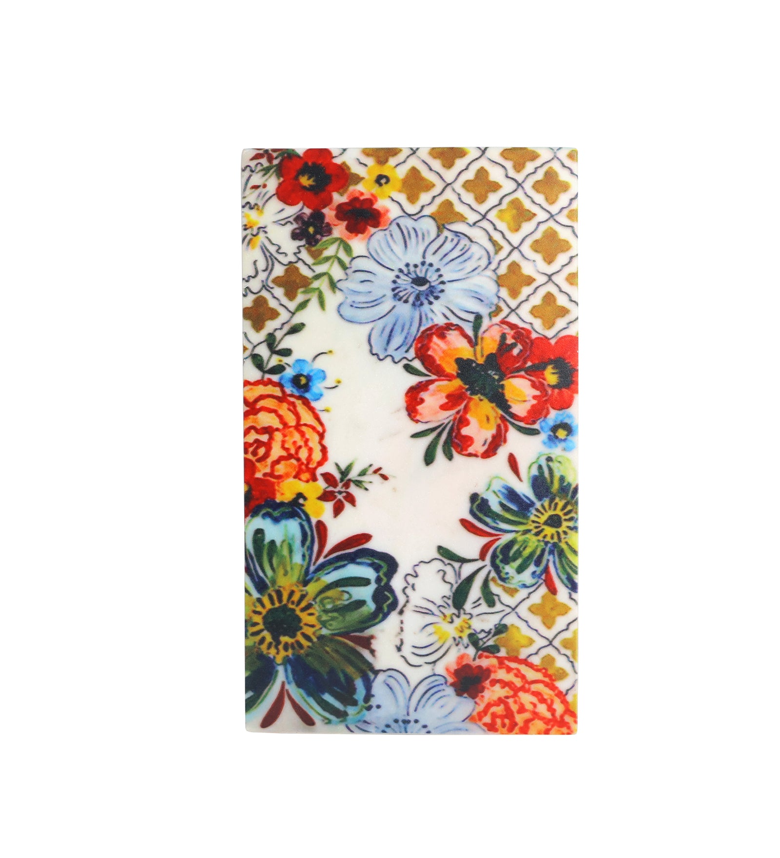 Radiant Flora Marble Wall Art