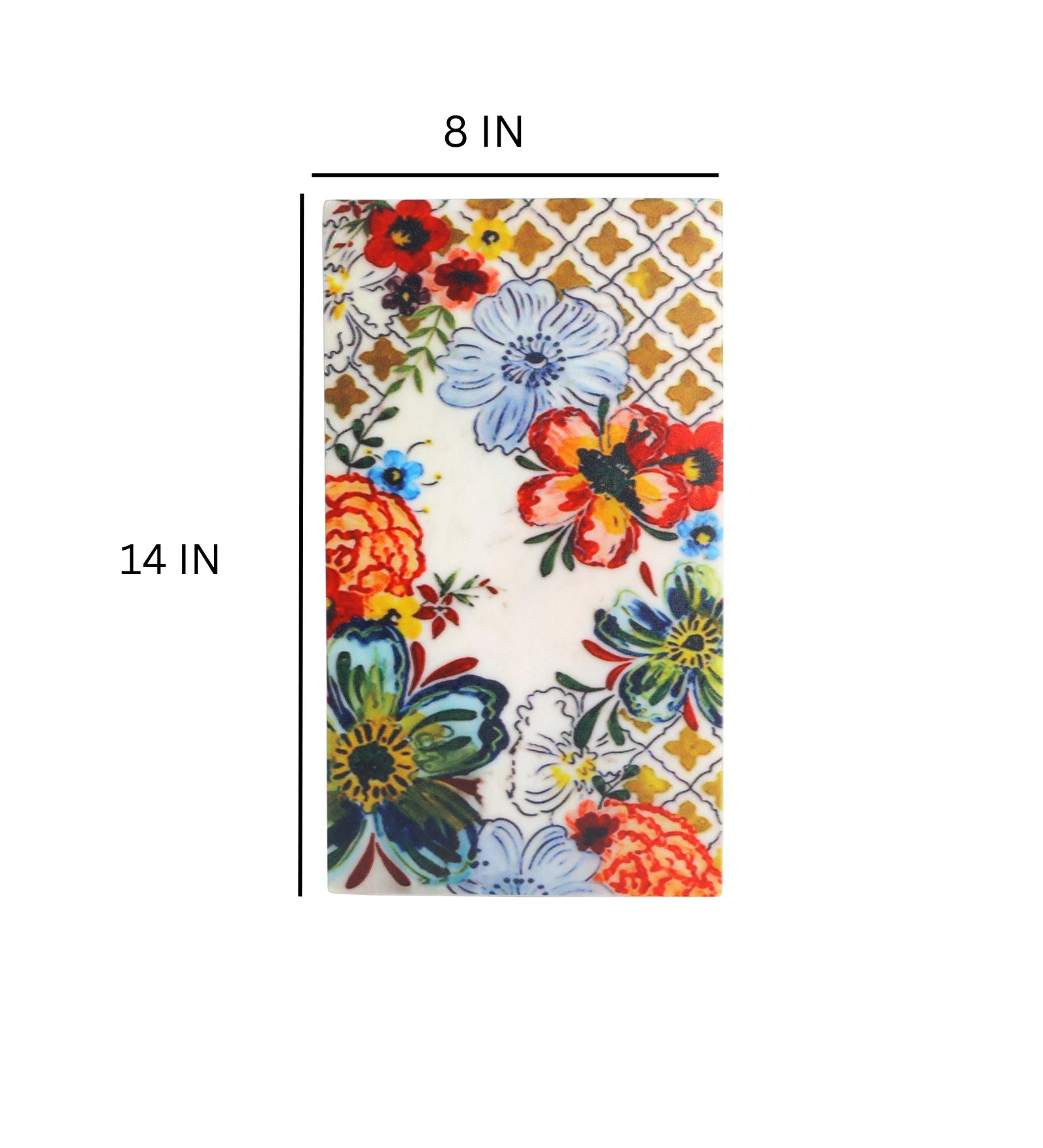 Radiant Flora Marble Wall Art