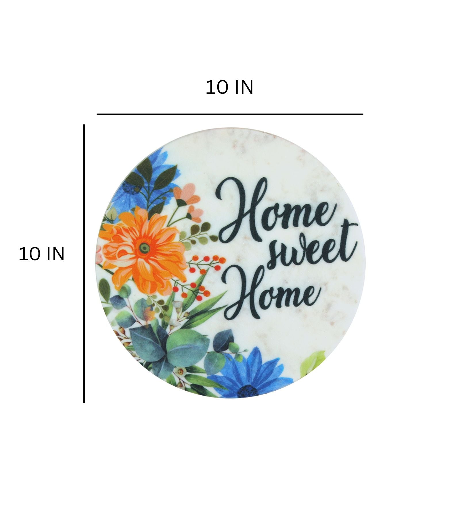 Home Sweet Home Marble Wall Art