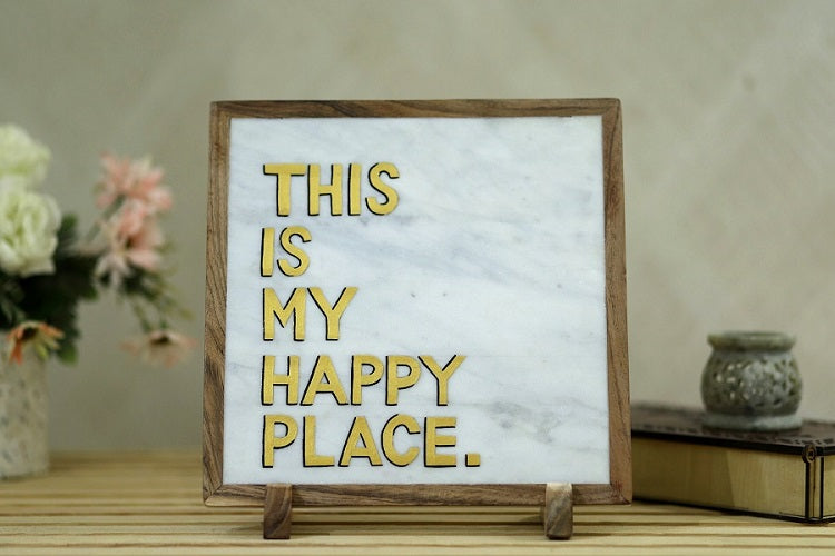 This is My Happy Place Table Decor Item