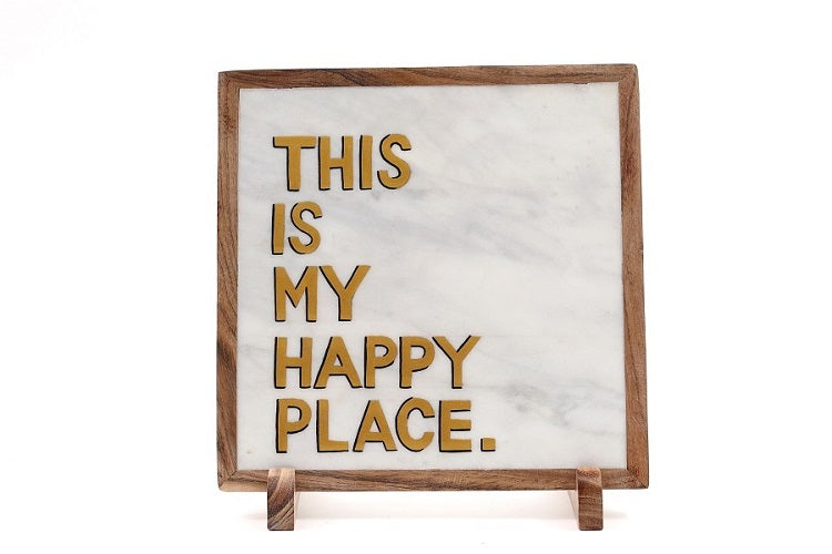 This is My Happy Place Table Decor Item
