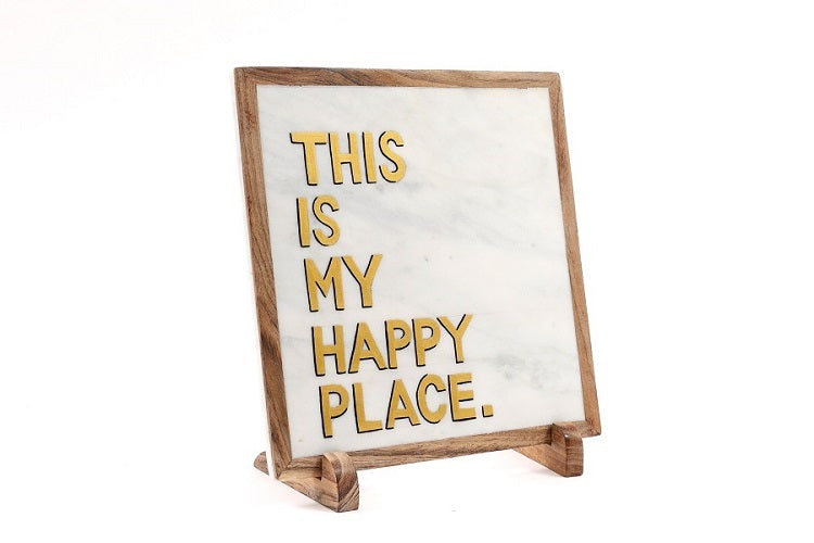 This is My Happy Place Table Decor Item
