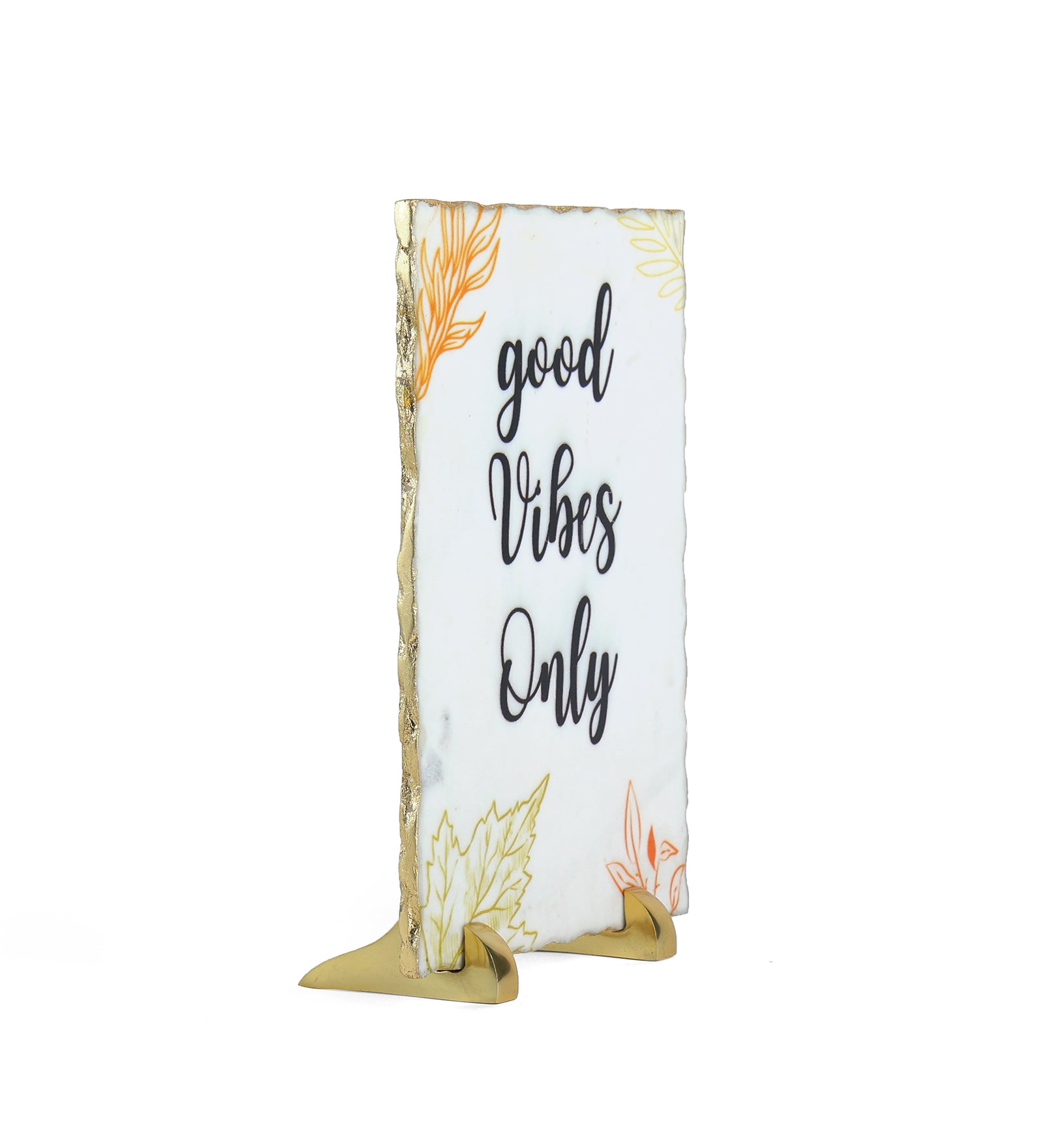 Good Vibes Only Marble Table Decor Item