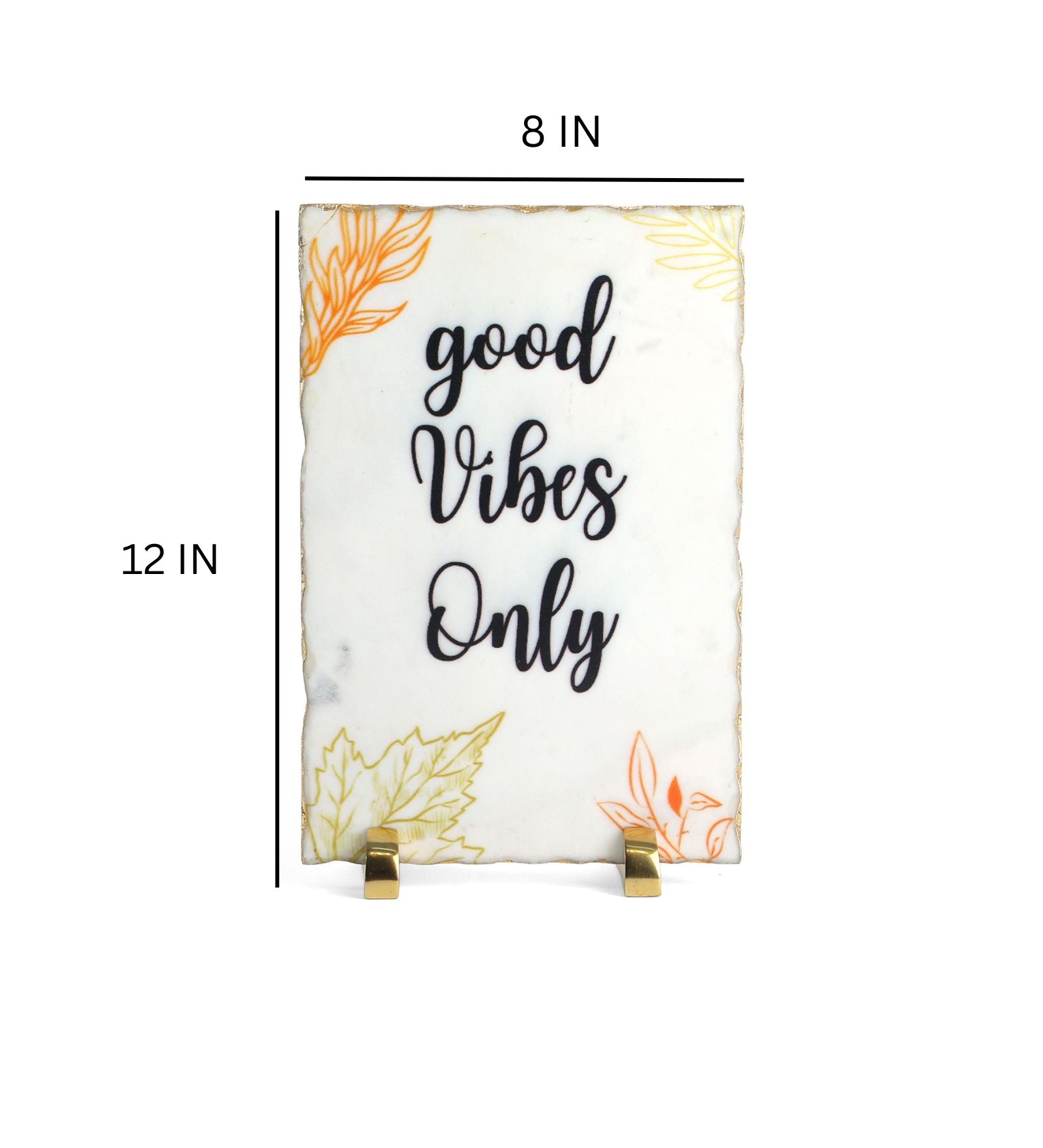 Good Vibes Only Marble Table Decor Item