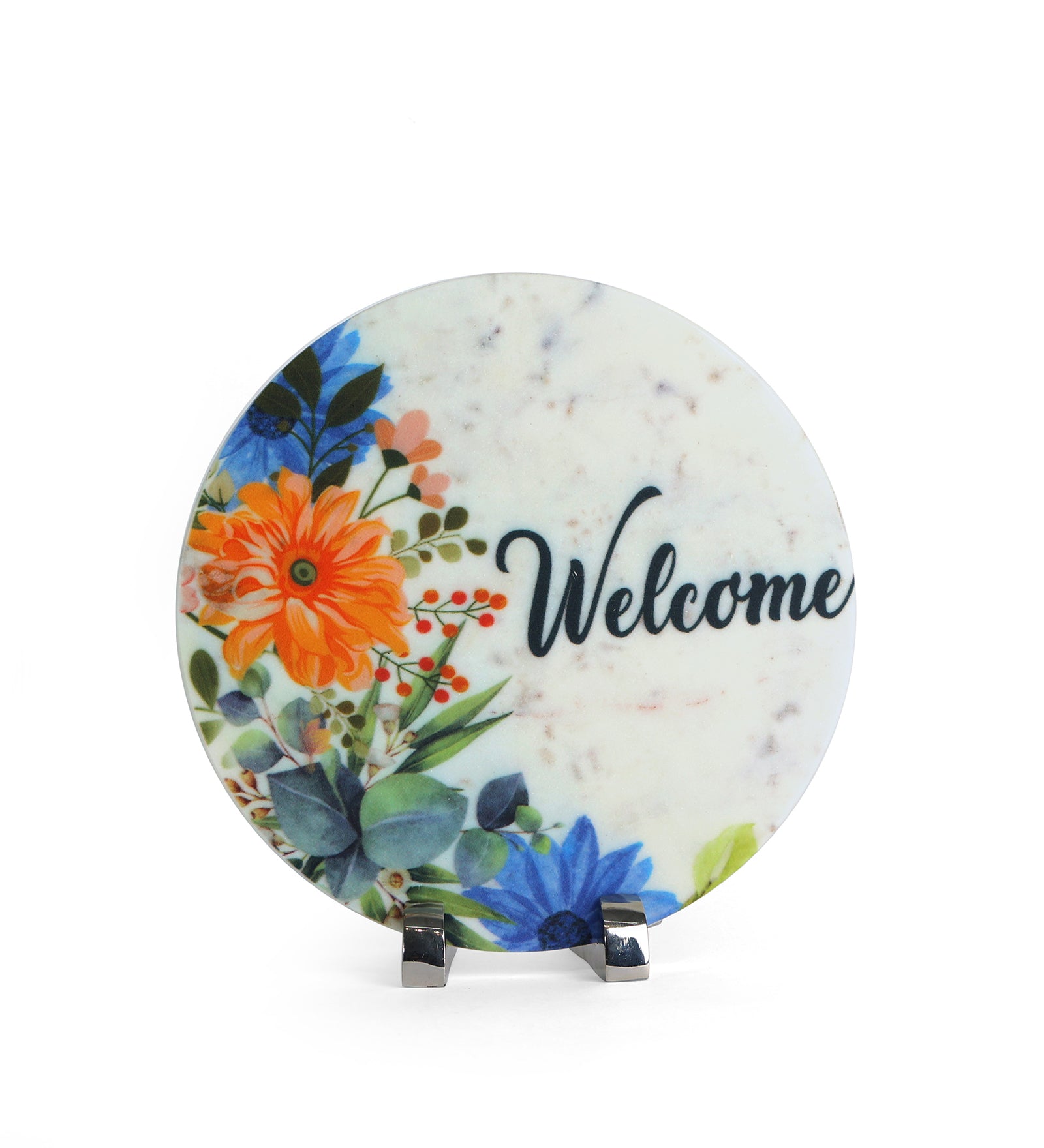 Welcome Marble Table Decor Item