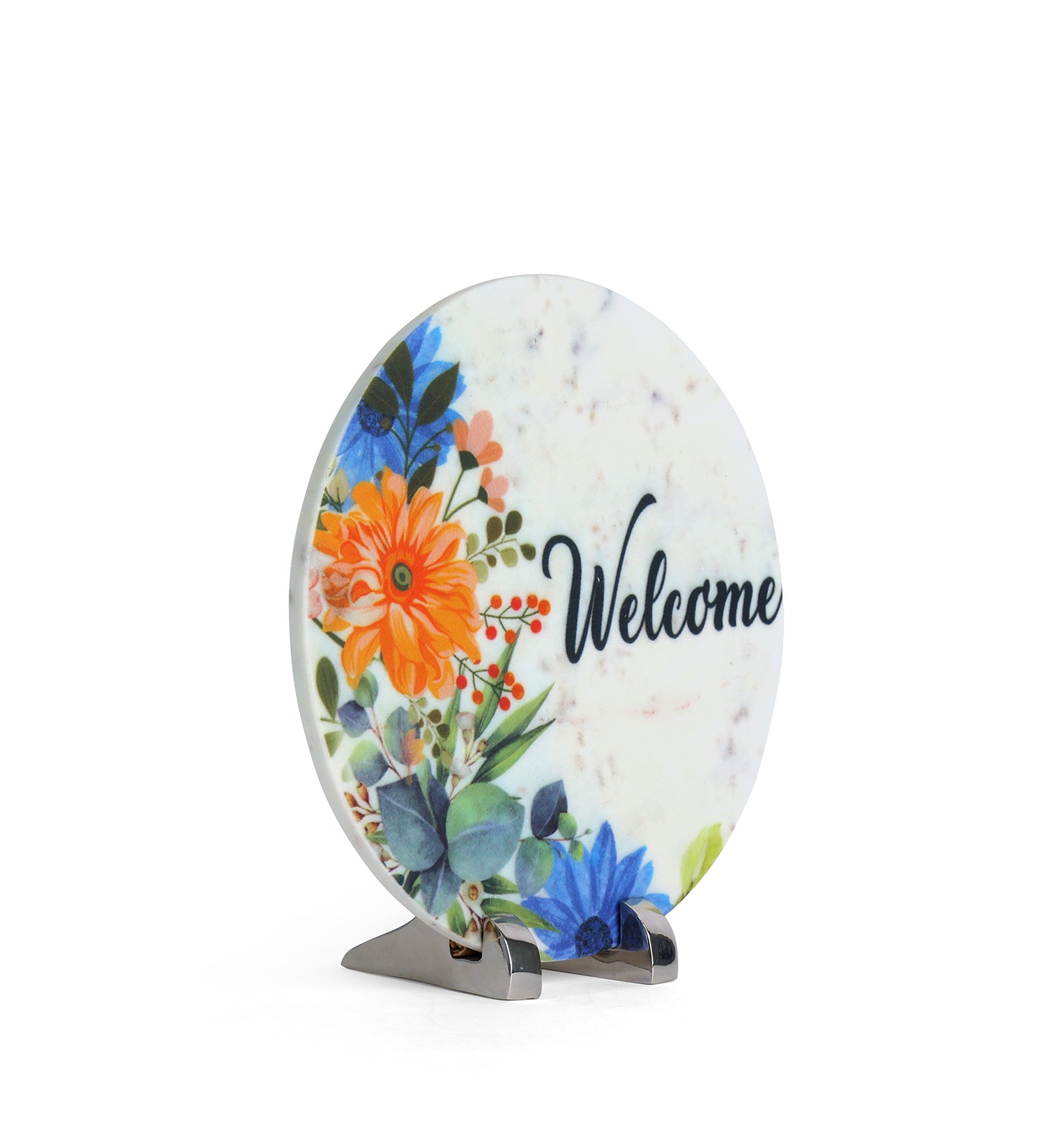 Welcome Marble Table Decor Item