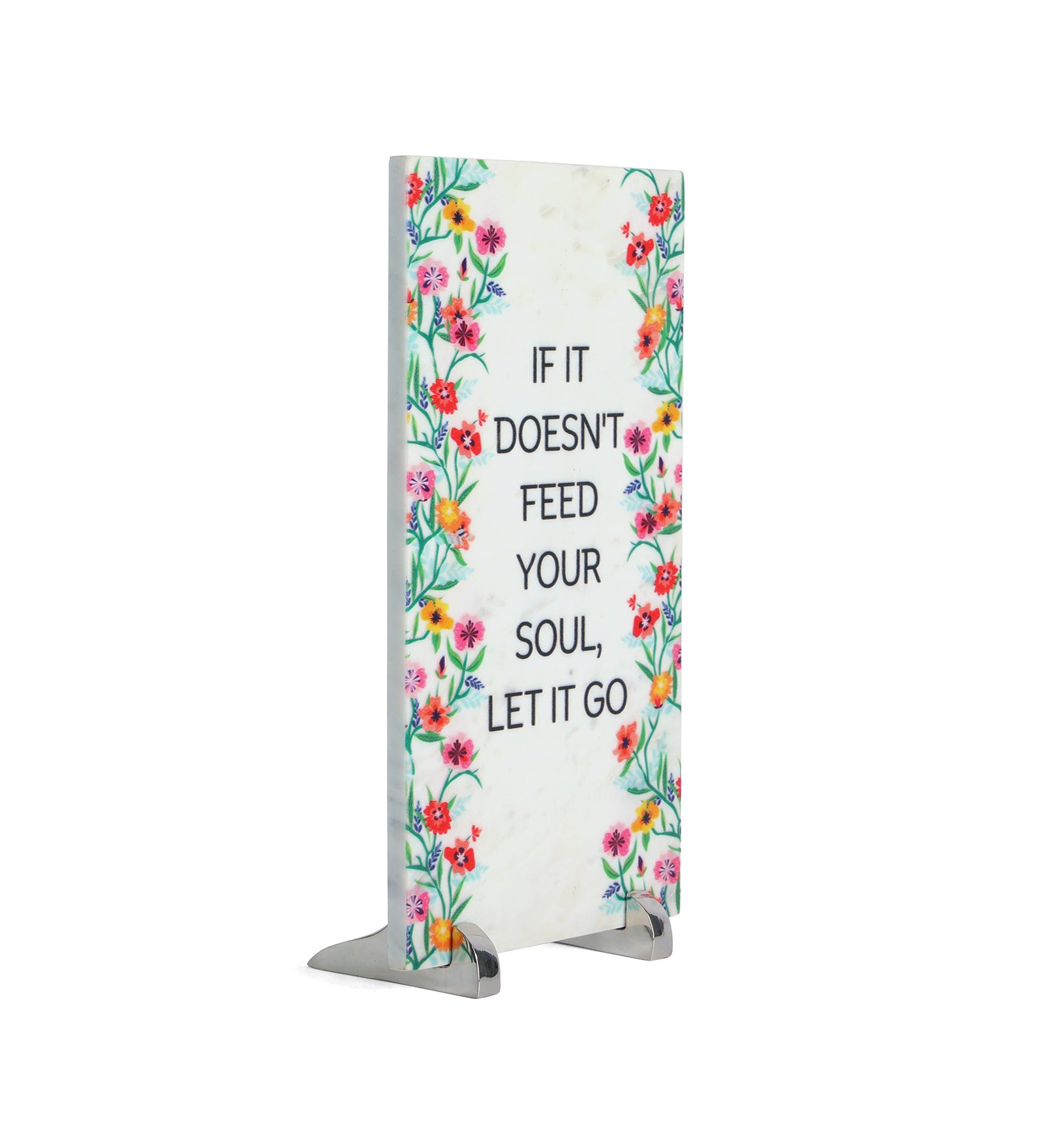 If It Doesn't Feed Your Soul Marble Table Decor Item
