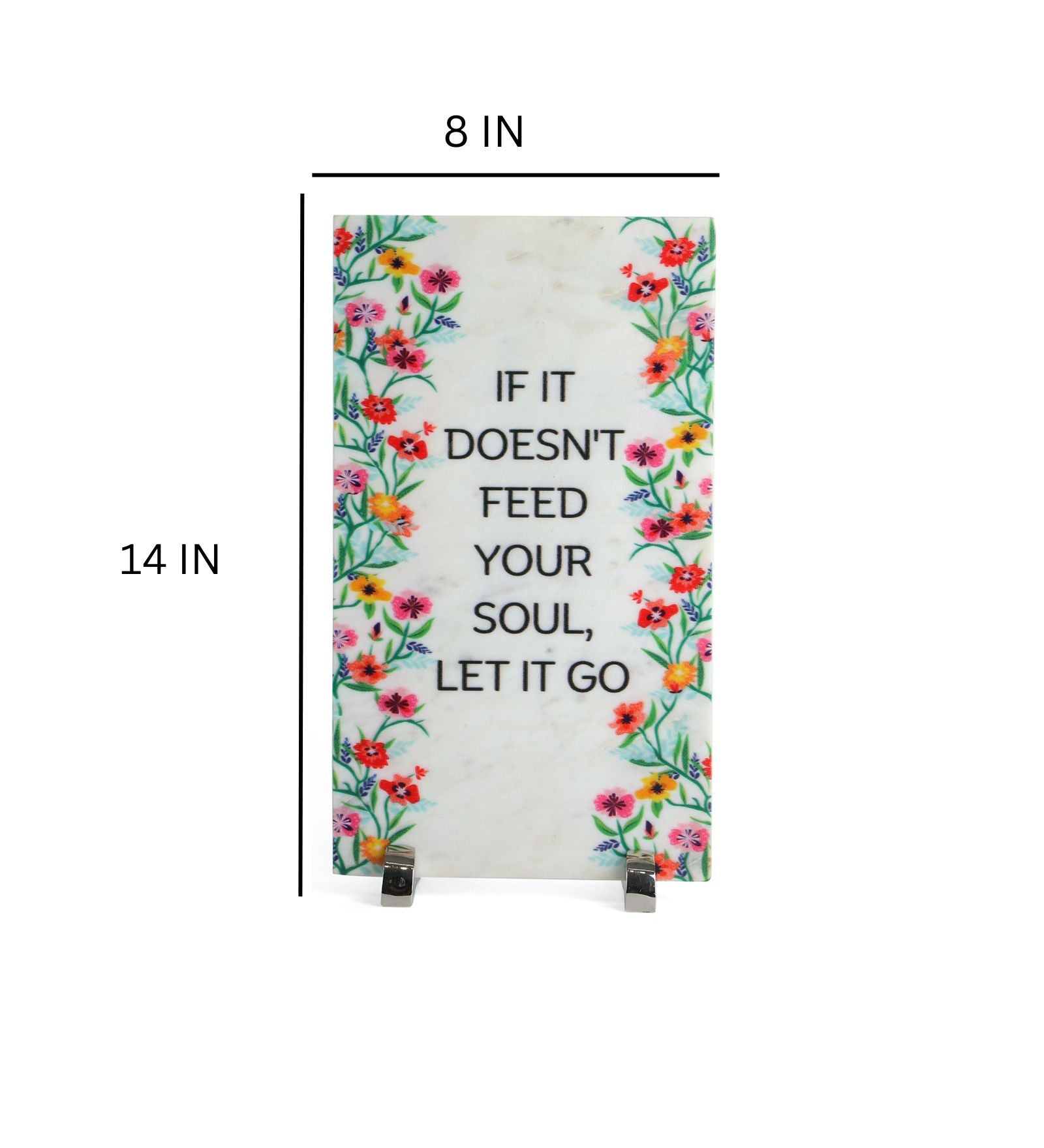 If It Doesn't Feed Your Soul Marble Table Decor Item