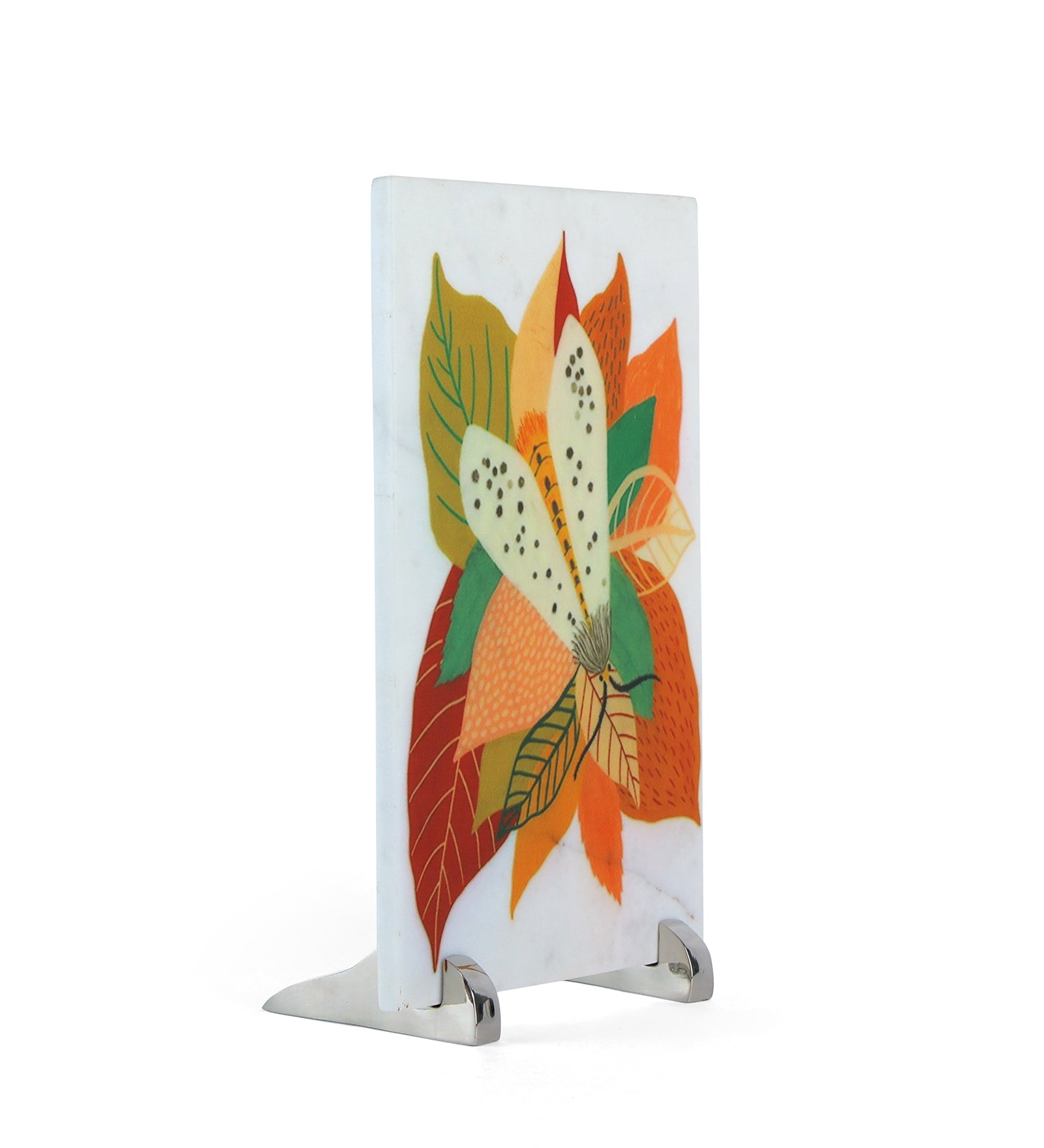 Hues of Butterfly Marble Table Decor Item
