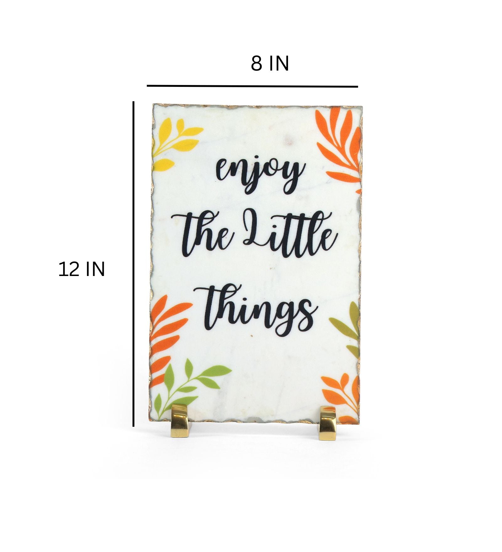 Enjoy The Little Things Marble Table Decor Item