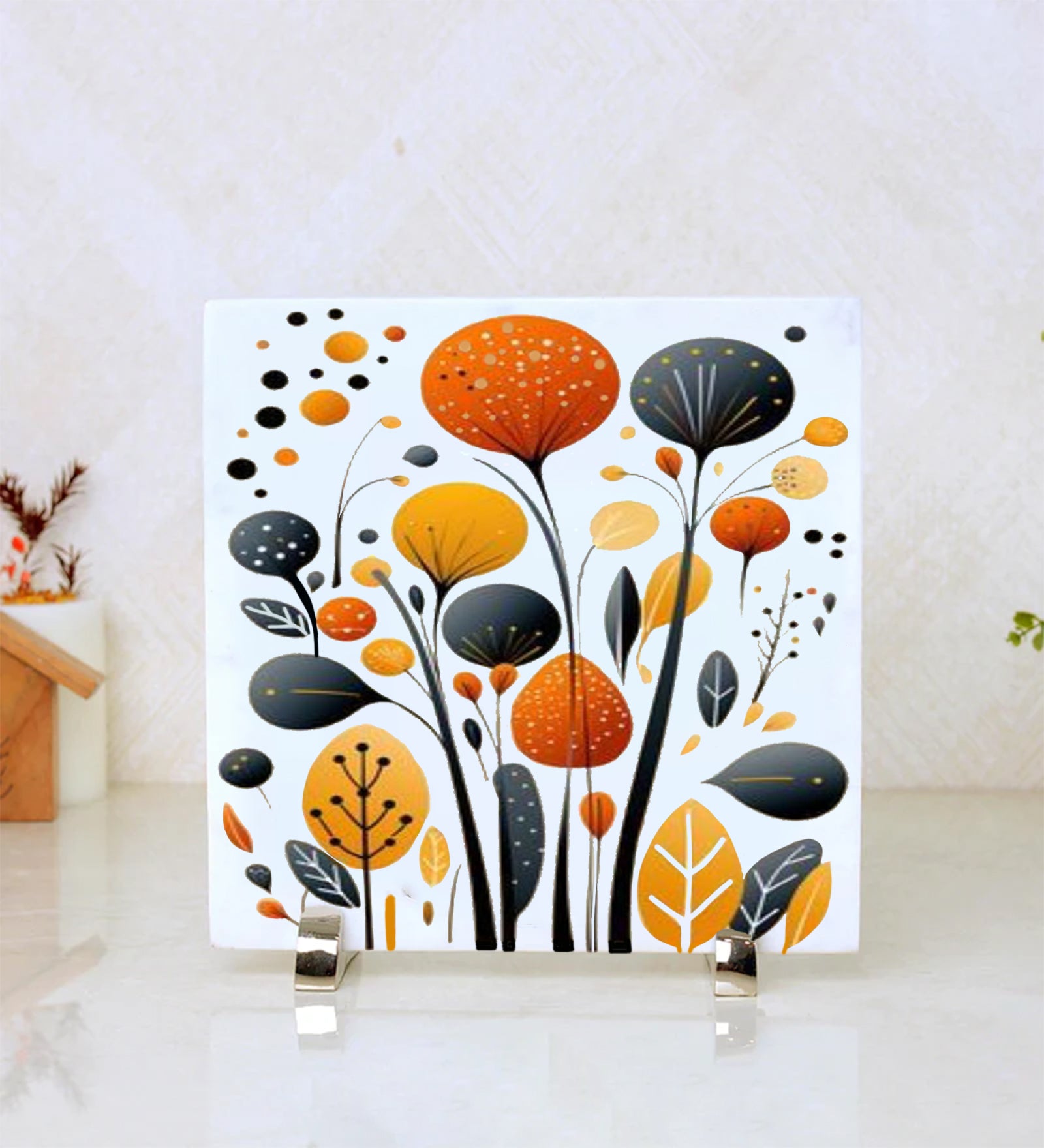 Floral Bloom Marble Showpiece