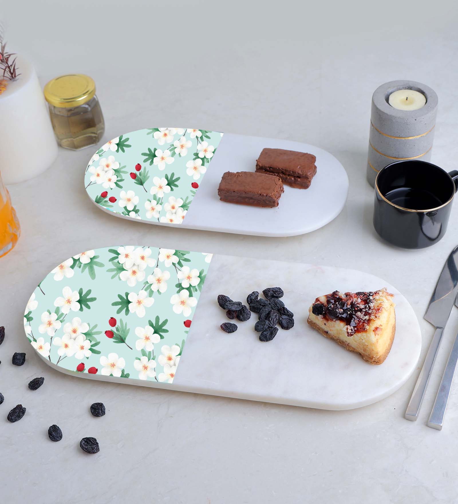 Contemporary Marble Serving Platter