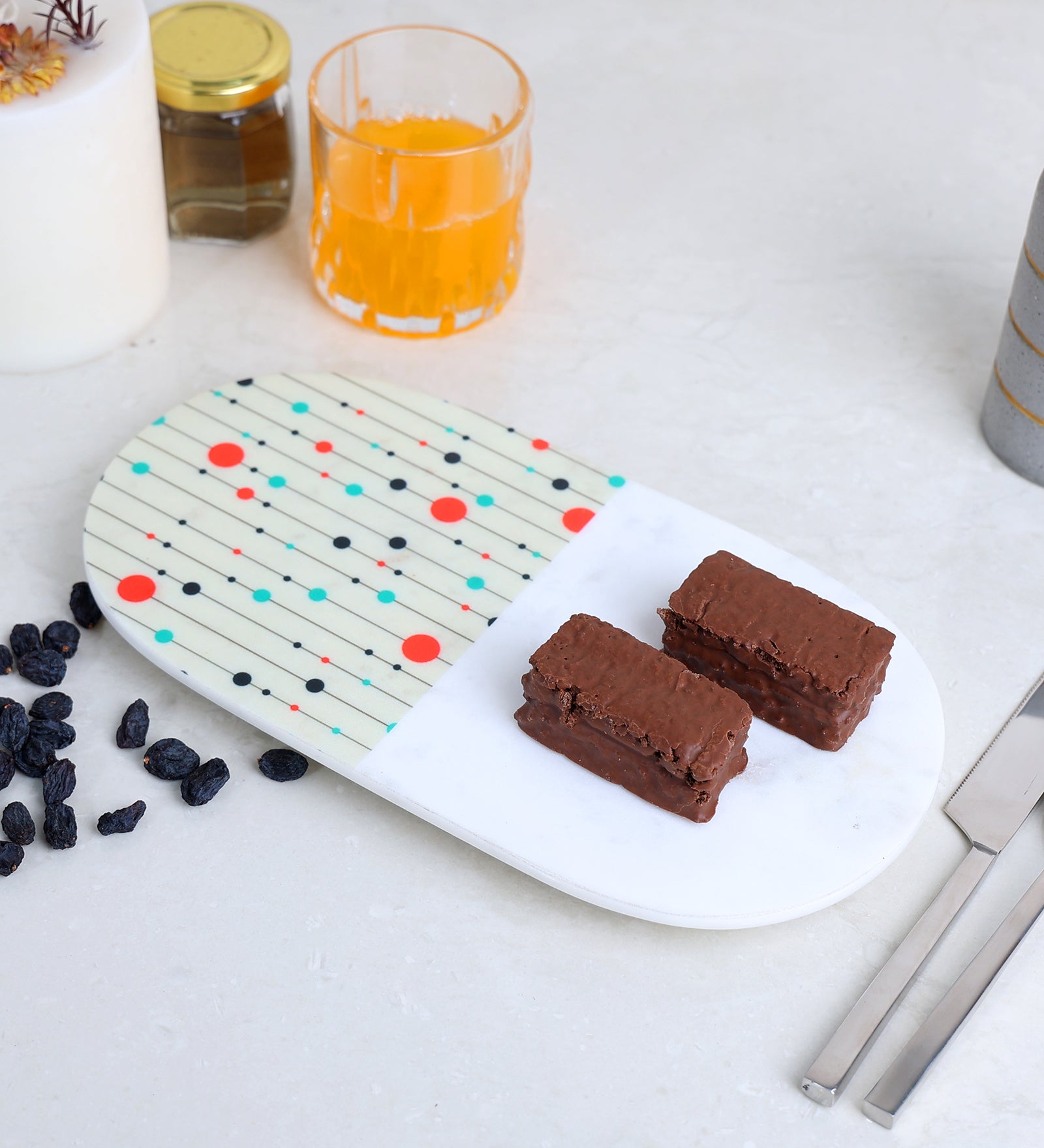 Posh Marble Serving Platter