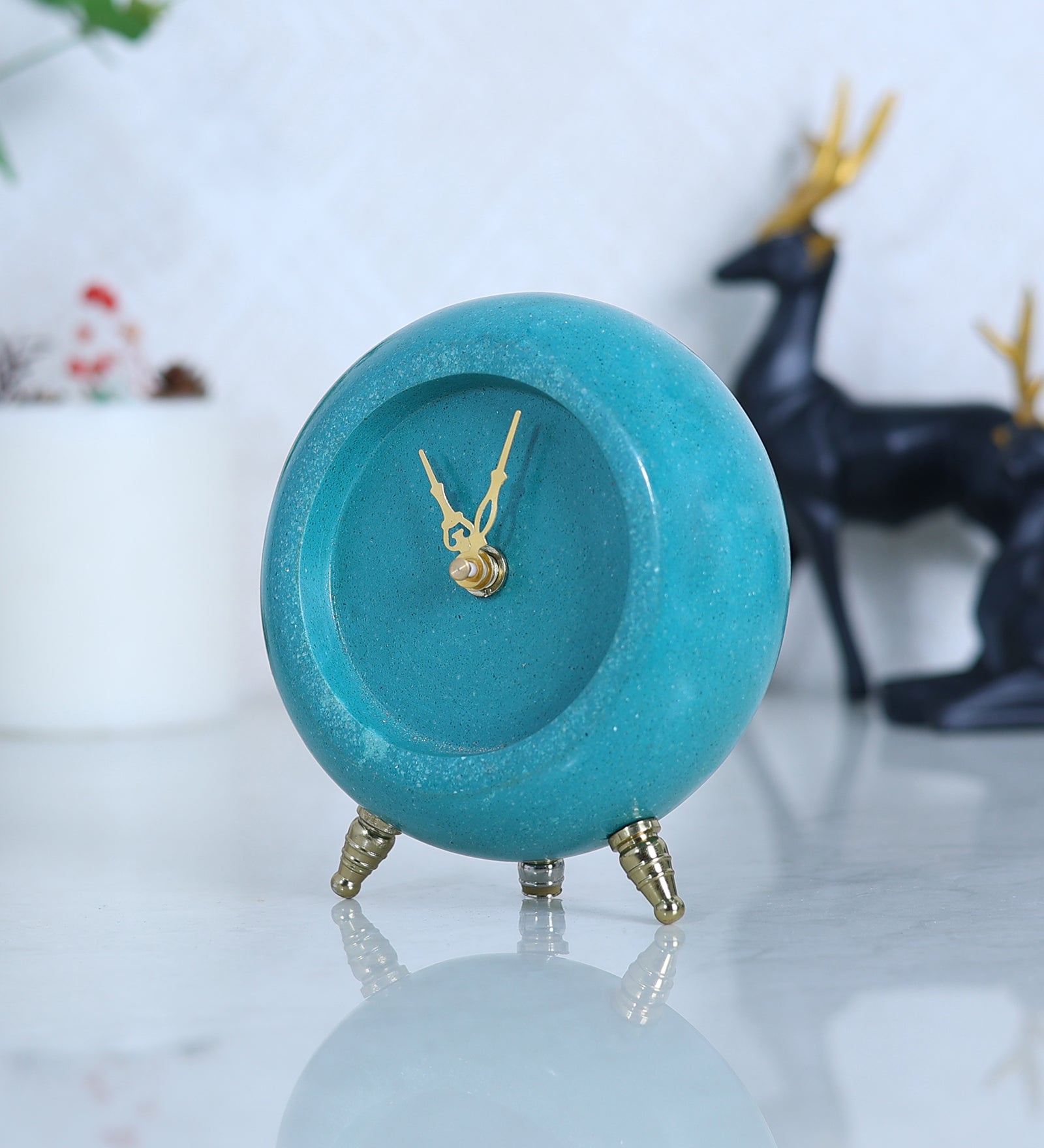 Contemporary Marble Table Clock