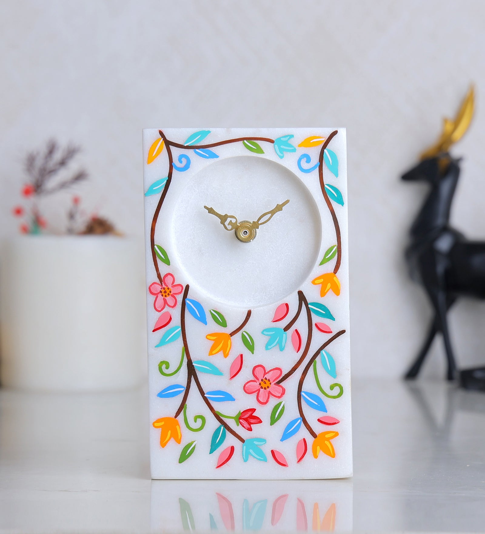 Blooming Designer Table Clock