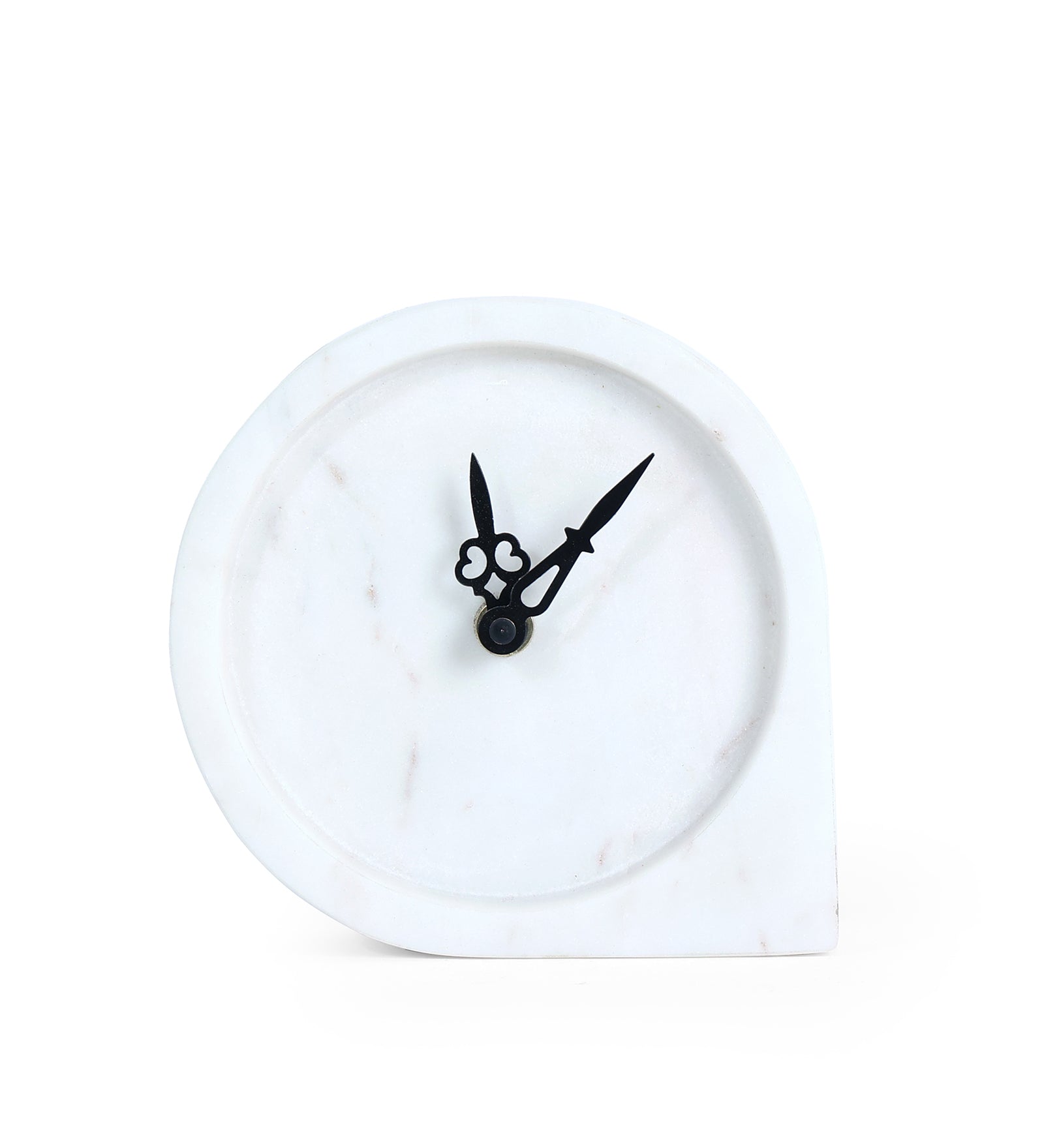 Orbing Style Marble Table Clock