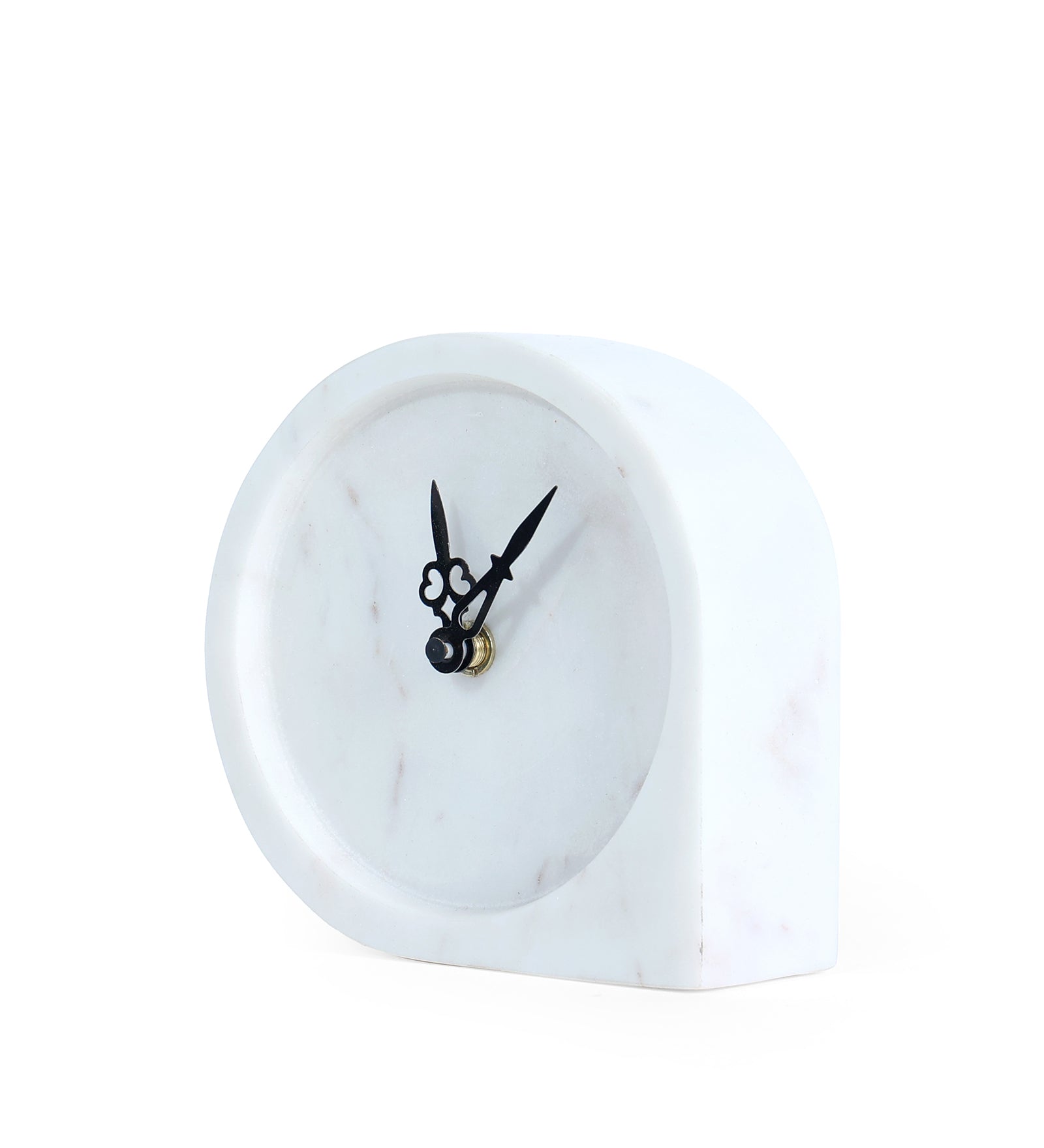 Orbing Style Marble Table Clock