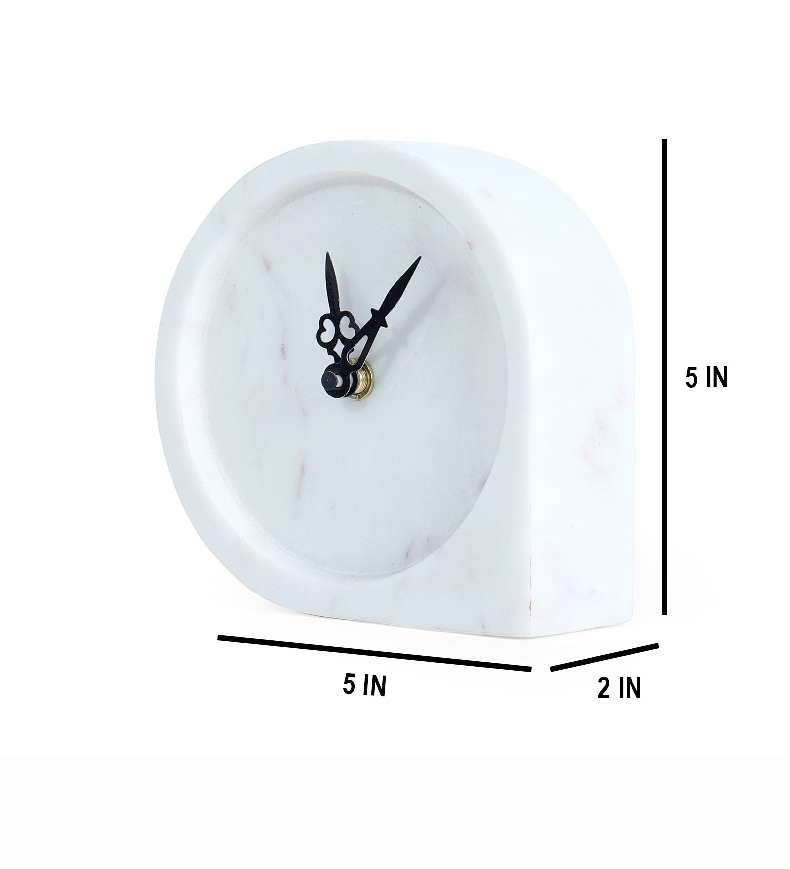 Orbing Style Marble Table Clock