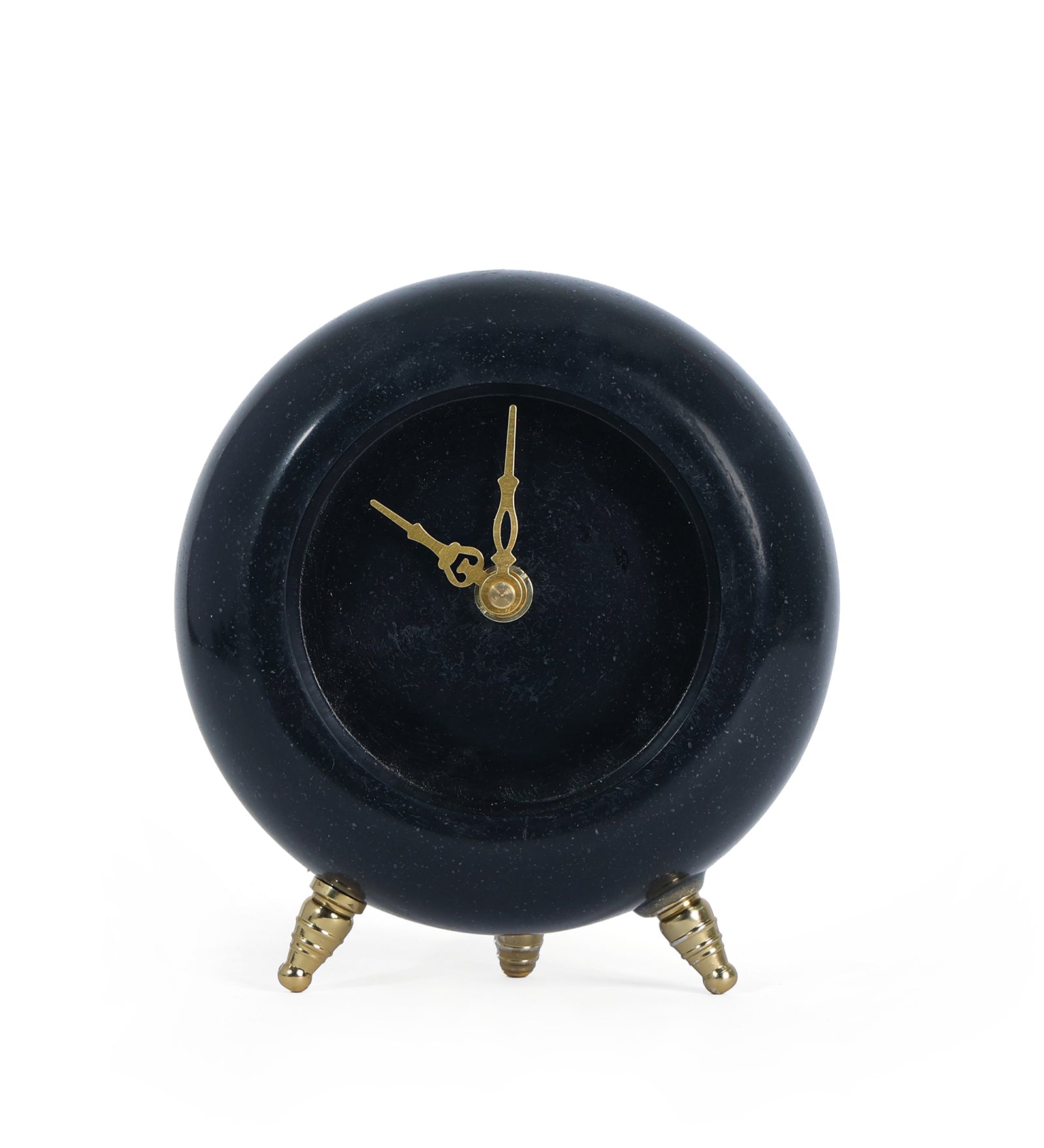 Black Marble Table Clock