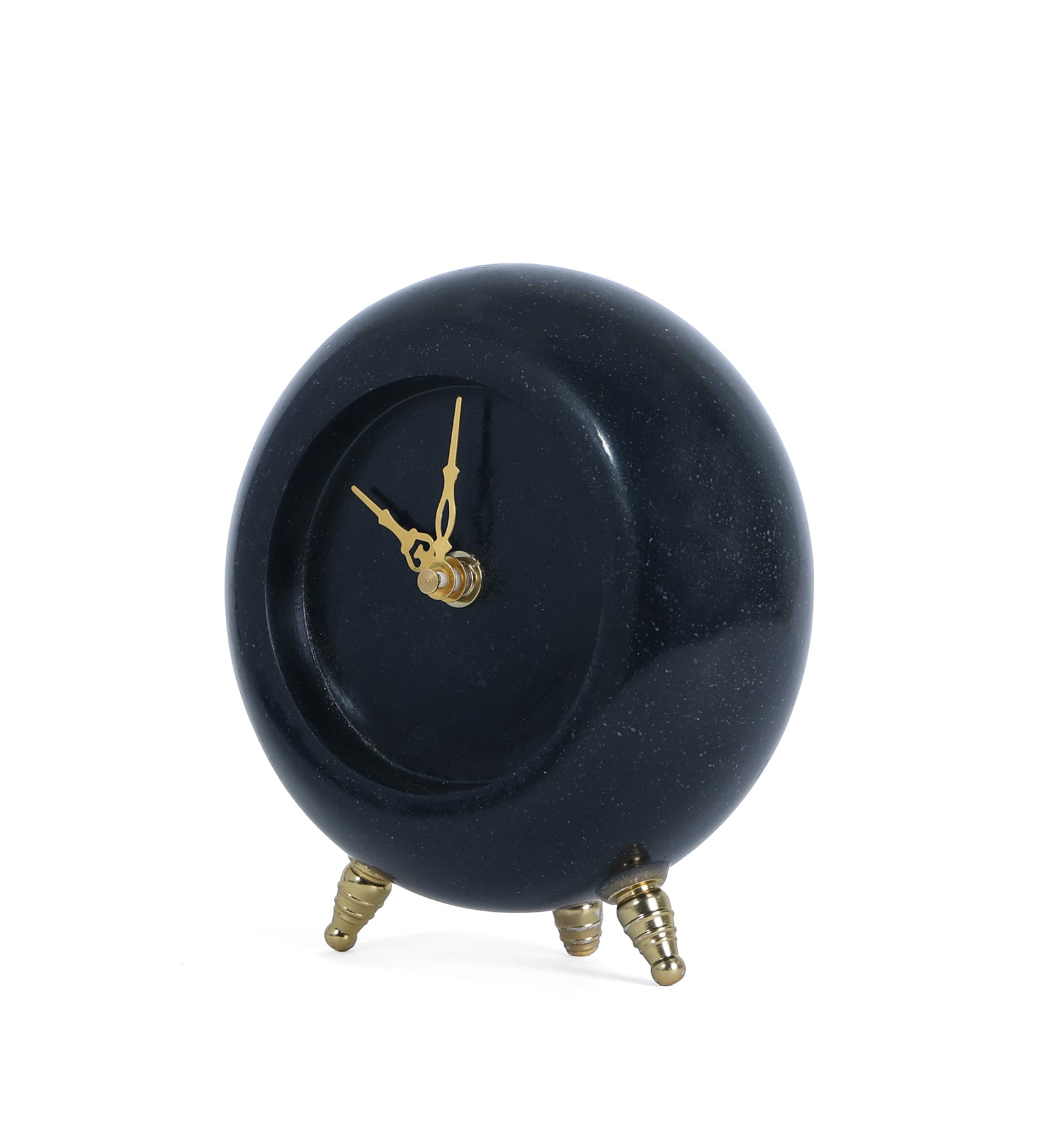 Black Marble Table Clock