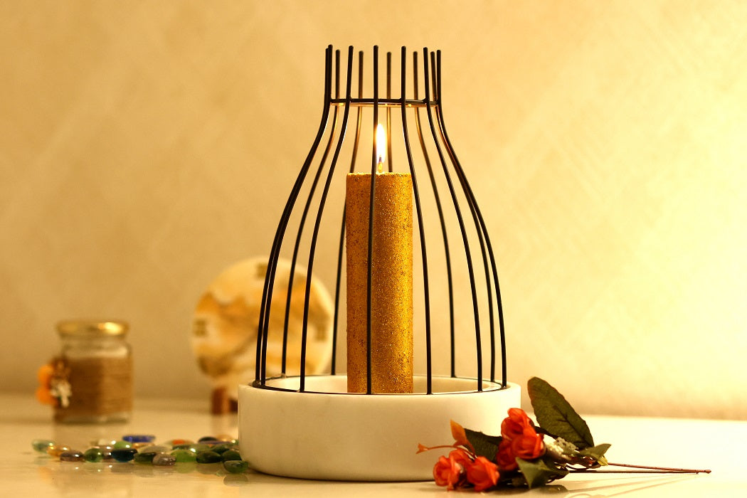 Marble candle Holder