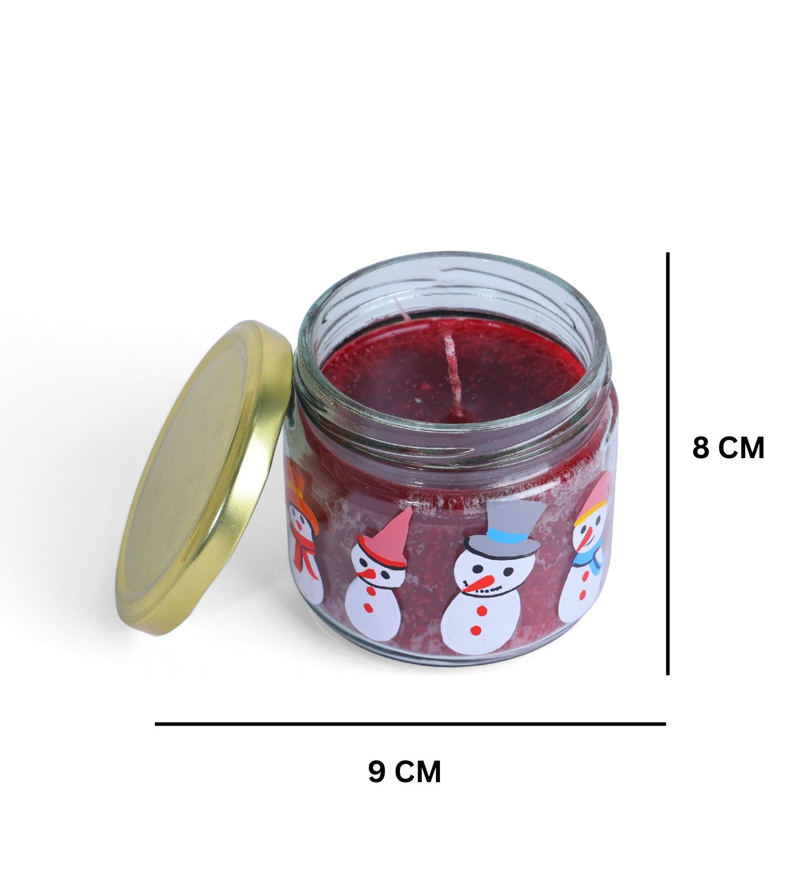 Modish Hand Painted Glass Candle Jar